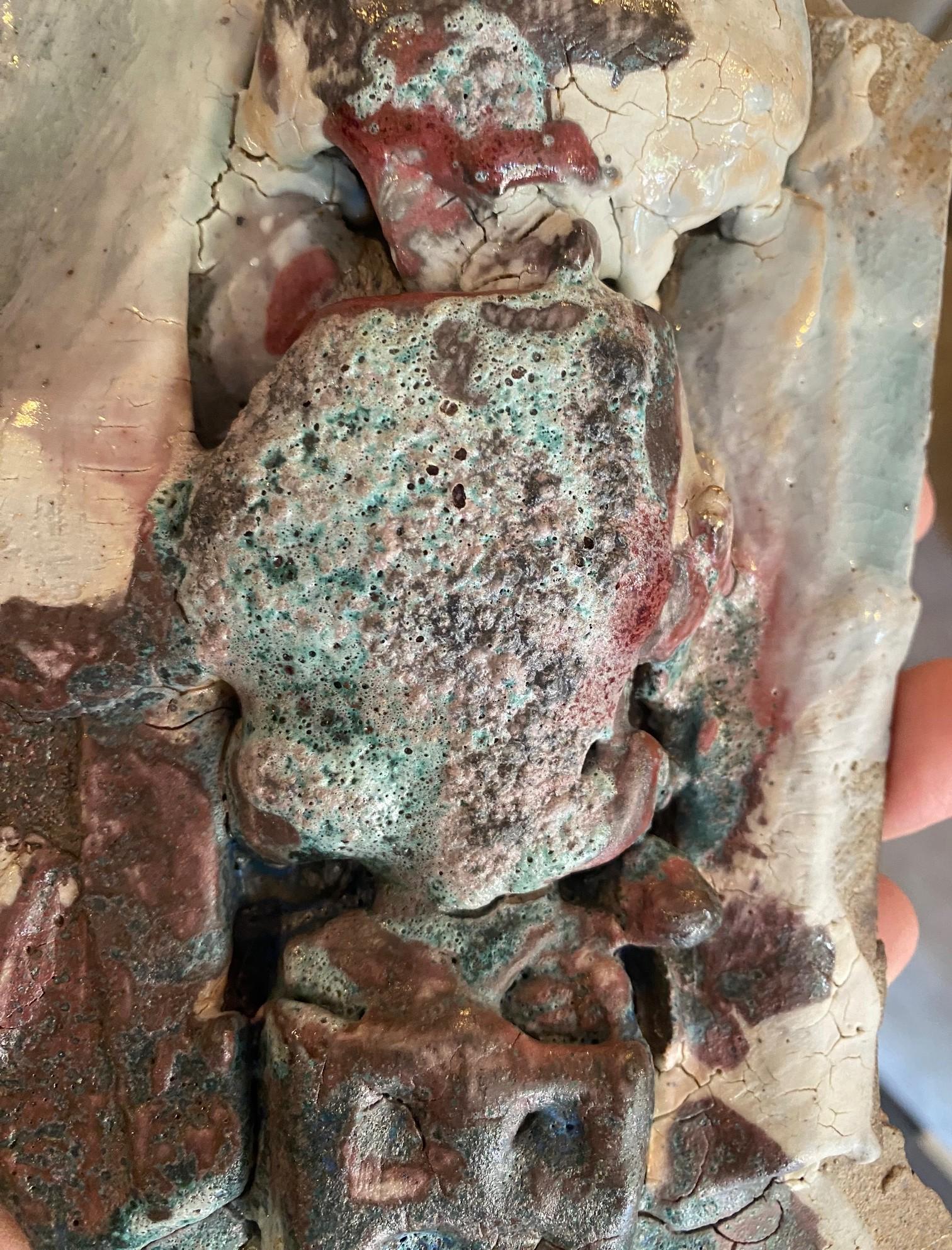 Peter Voulkos Firmado Raro Abstracto California Studio Pottery Arte Escultura Muñeca en venta 8