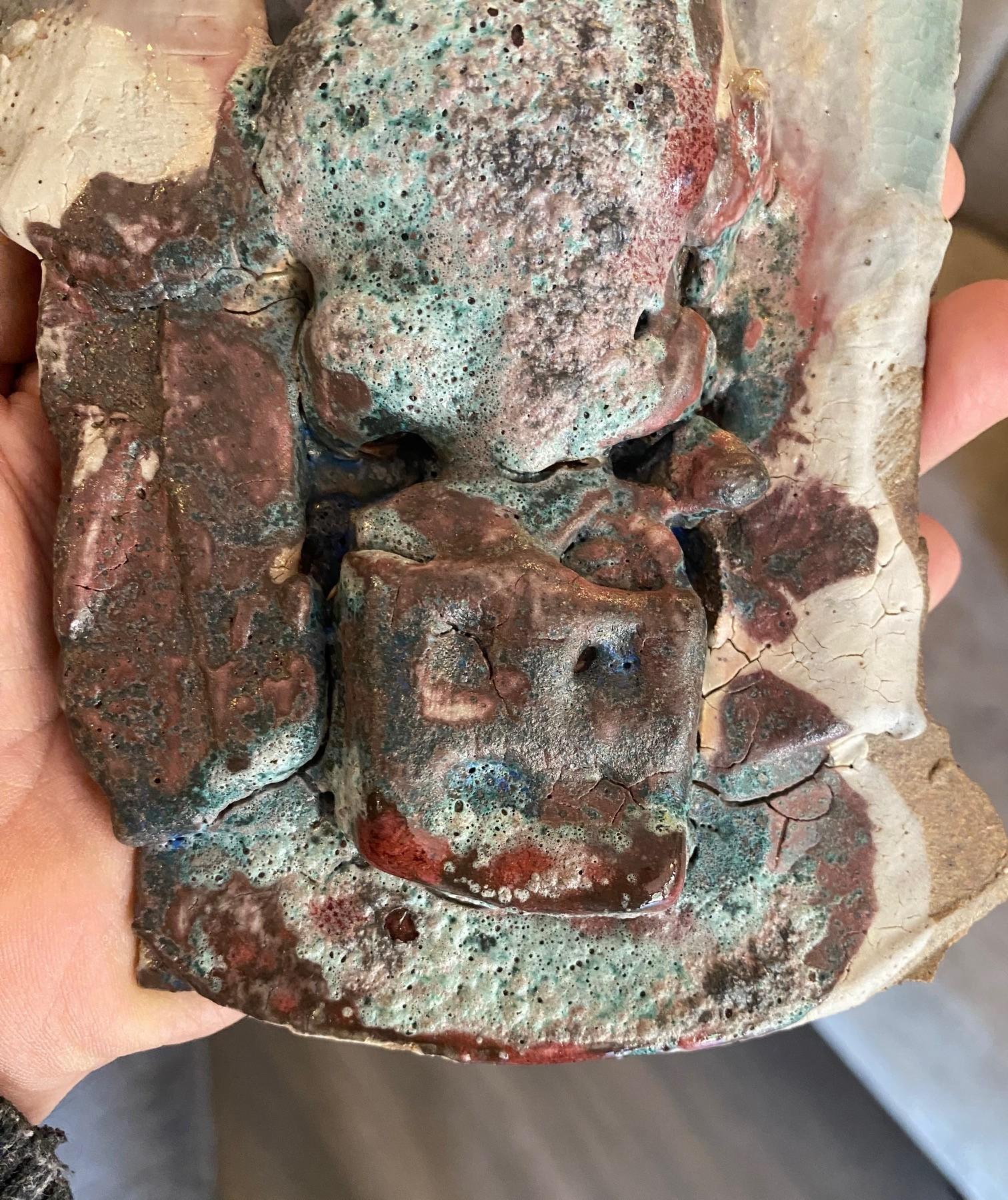 Peter Voulkos Firmado Raro Abstracto California Studio Pottery Arte Escultura Muñeca en venta 9
