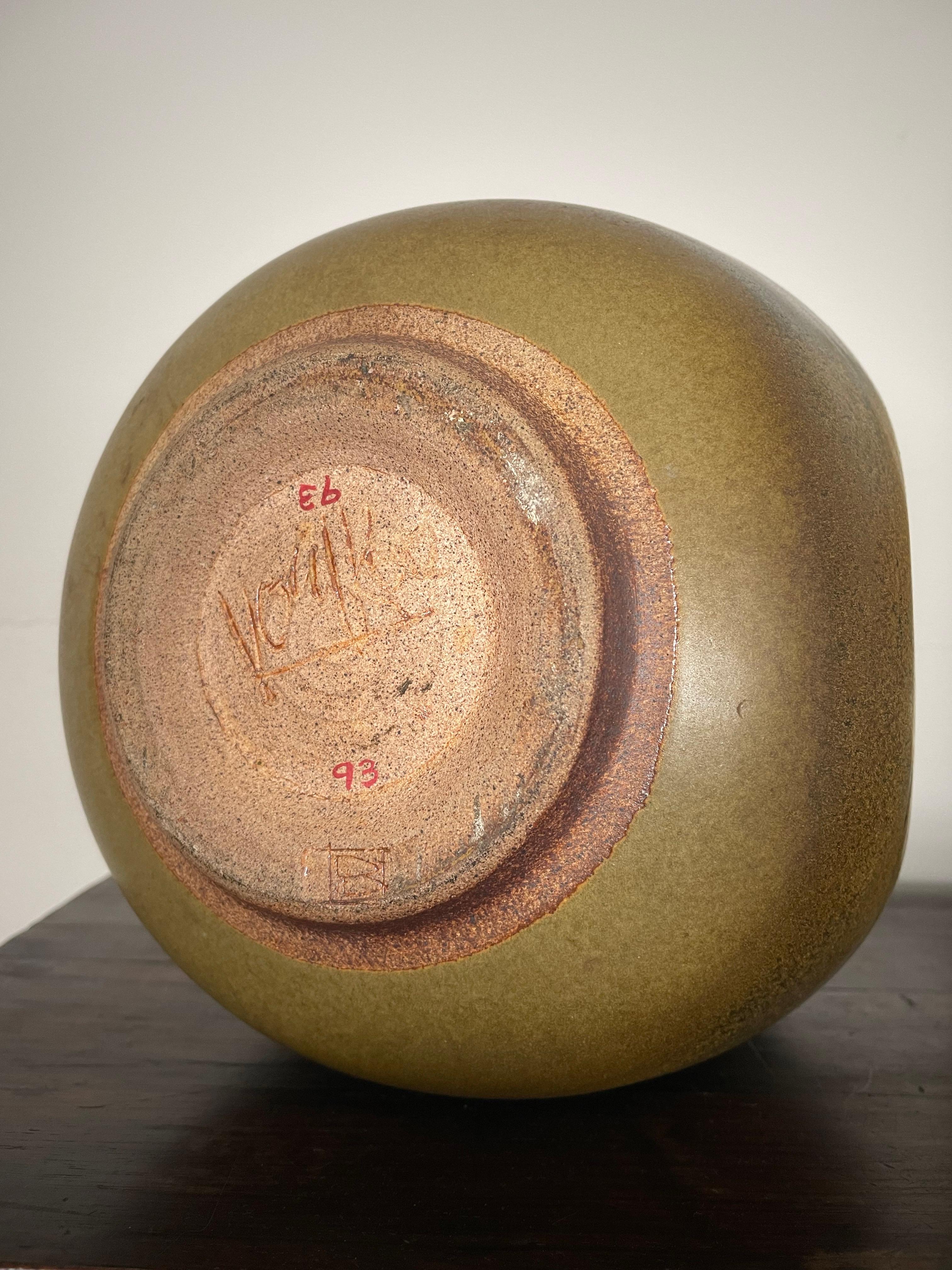 Stoneware Peter Voulkos Vase For Sale