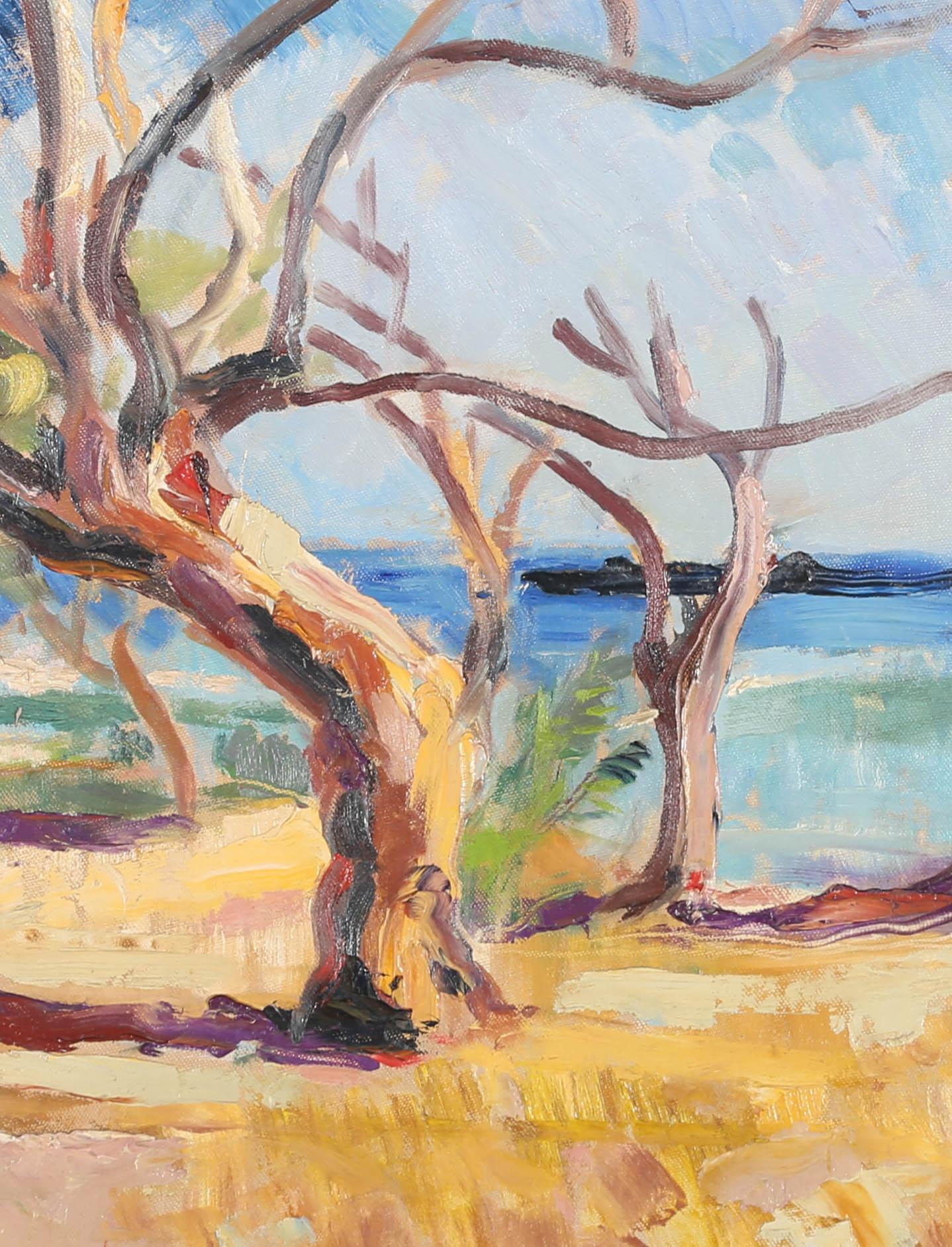 Peter W. Lamb (1905-1963) - 20th Century Oil, Trees In Technicolor For Sale 1