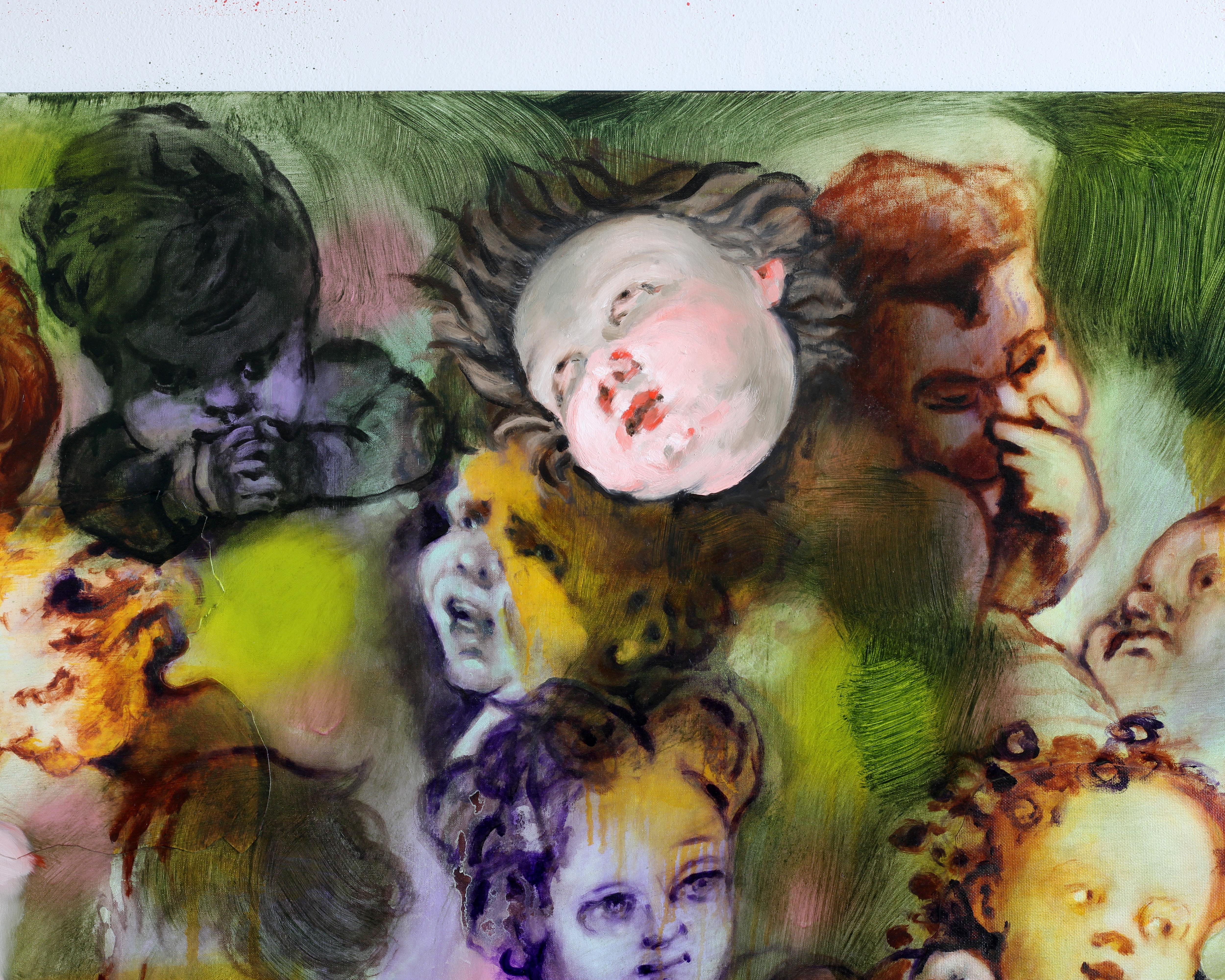 Peter Walsh 'Dataset : Vingt-quatre têtes de chérubins, de putti, de bébés et d'enfants