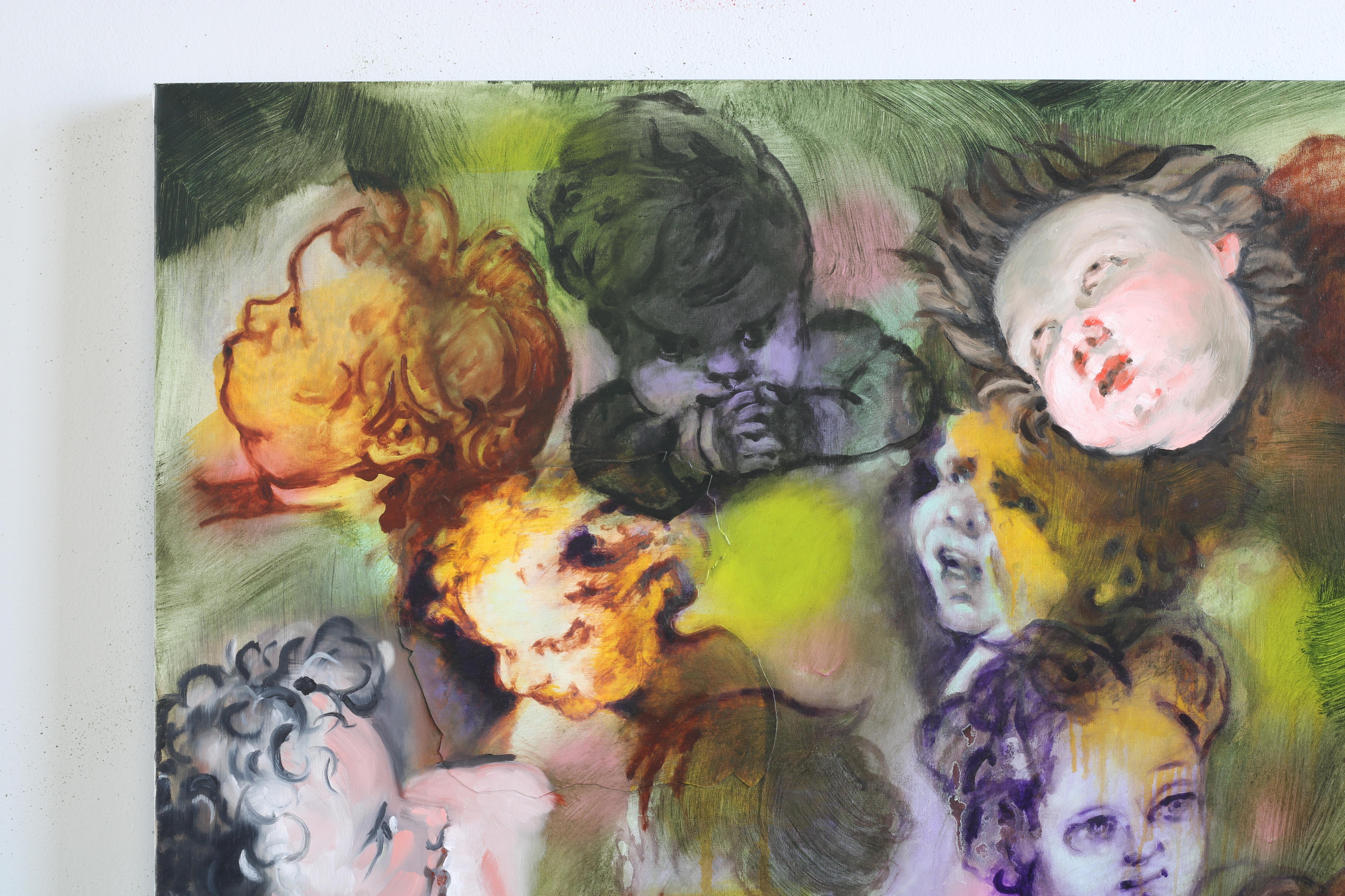 Peter Walsh 'Dataset : Vingt-quatre têtes de chérubins, de putti, de bébés et d'enfants