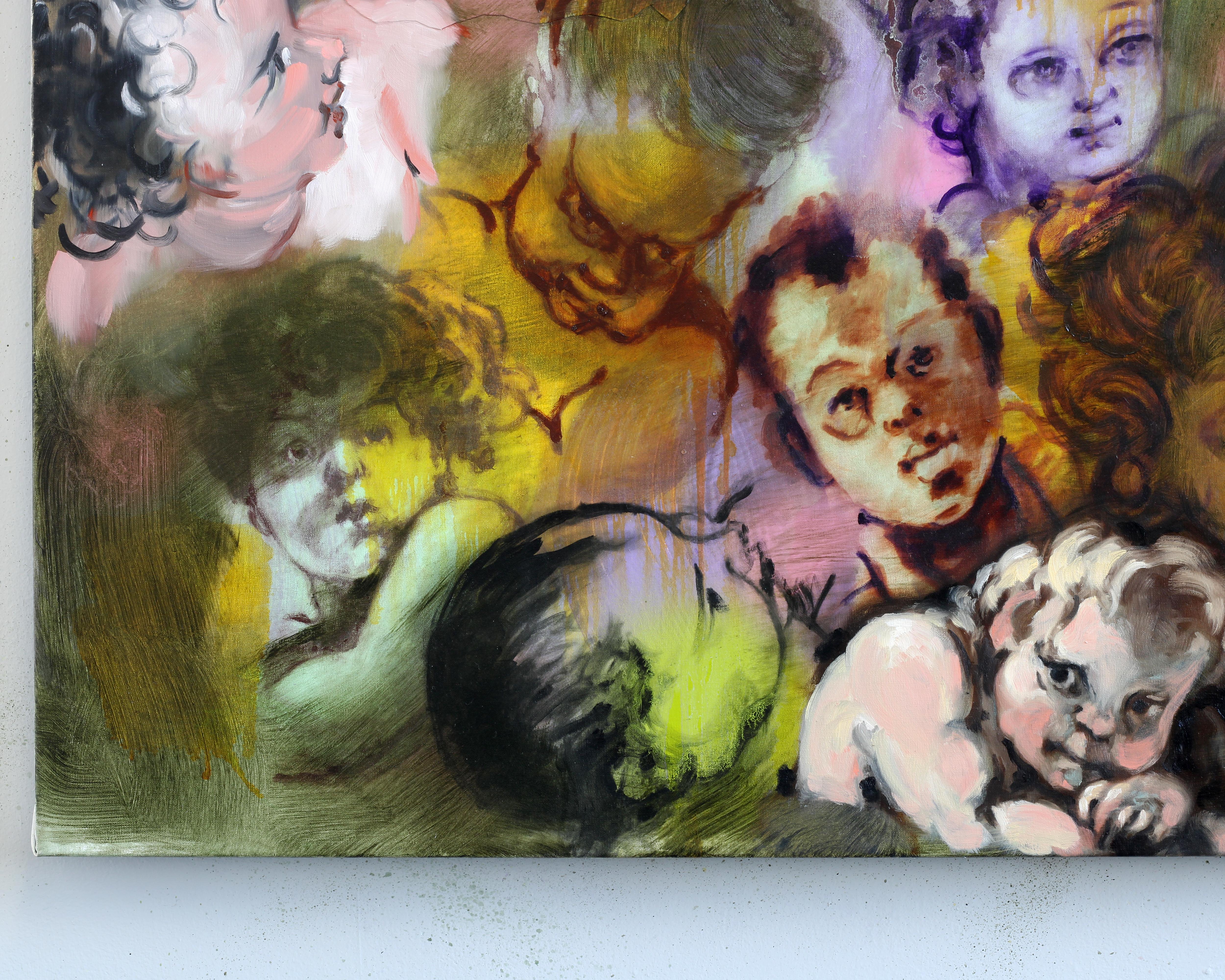 Peter Walsh 'Dataset : Vingt-quatre têtes de chérubins, de putti, de bébés et d'enfants