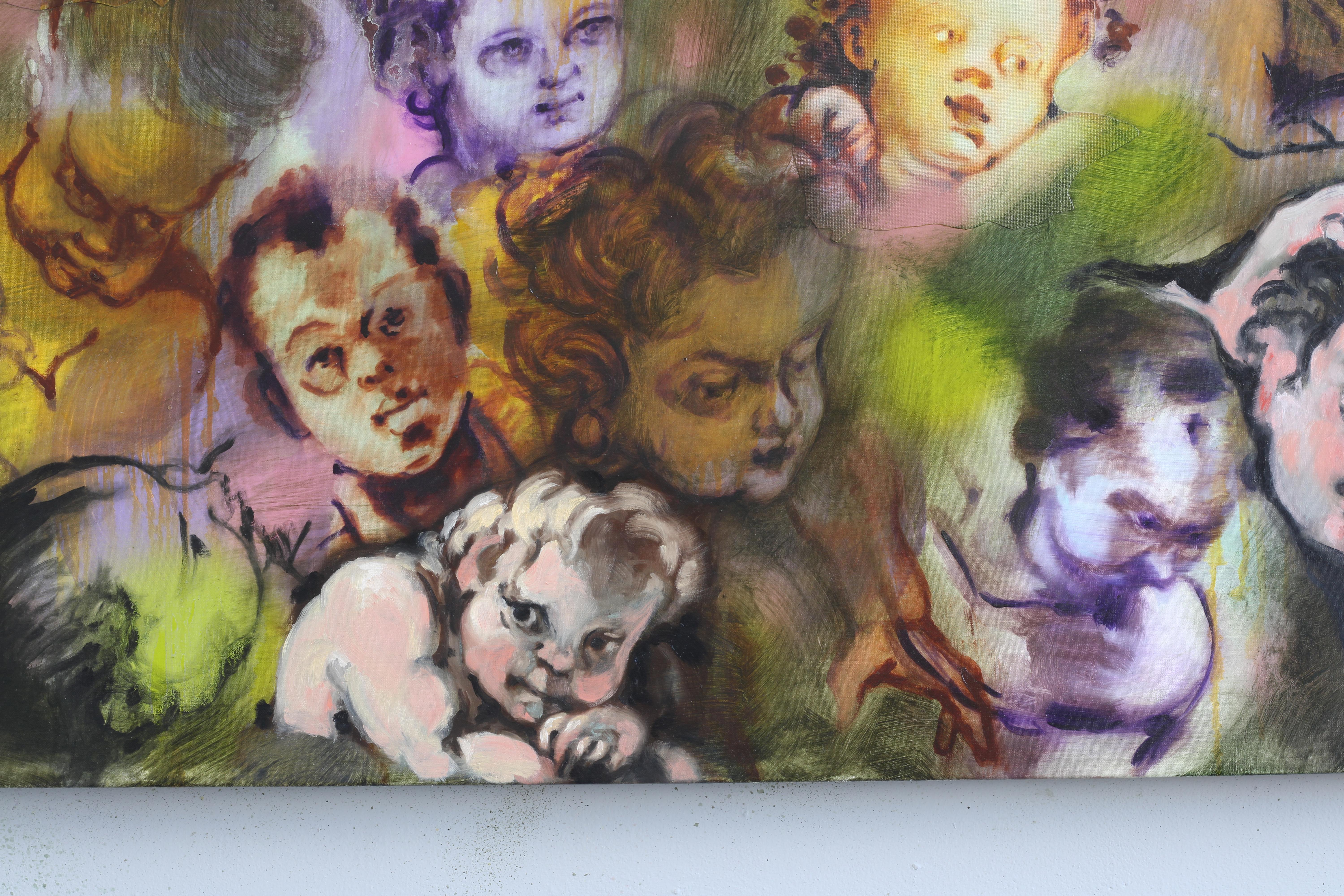 Peter Walsh 'Dataset : Vingt-quatre têtes de chérubins, de putti, de bébés et d'enfants
