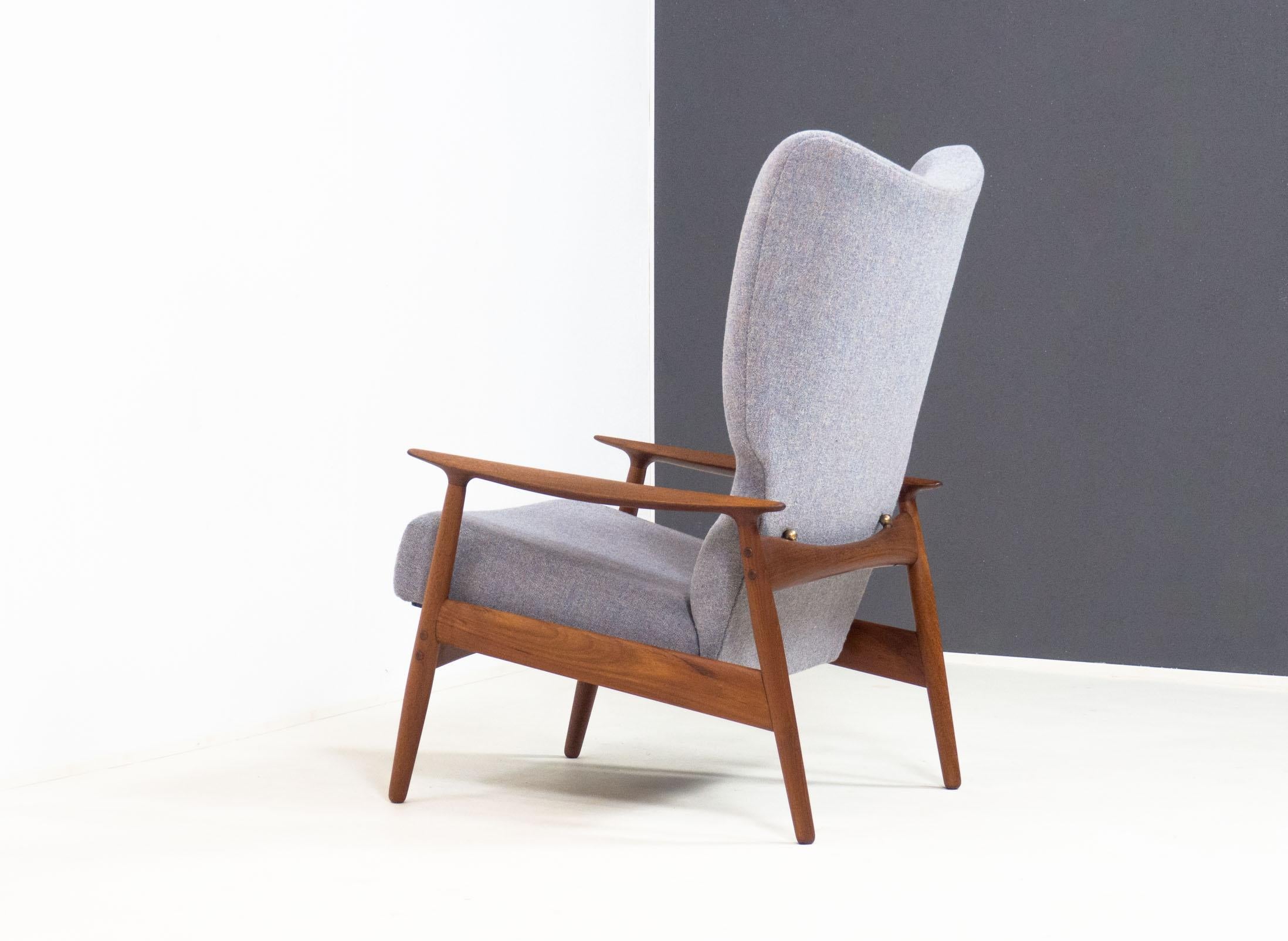 Peter Wessel teak reclining lounge chair – K. Rasmussen 4