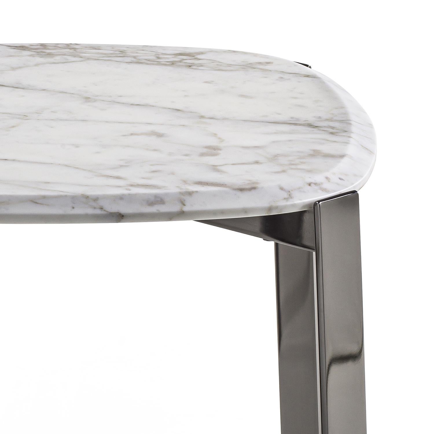 Contemporary Peter White Side Table For Sale
