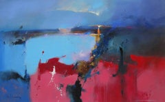 Portato in un altro luogo - Pittura astratta contemporanea britannica di paesaggio