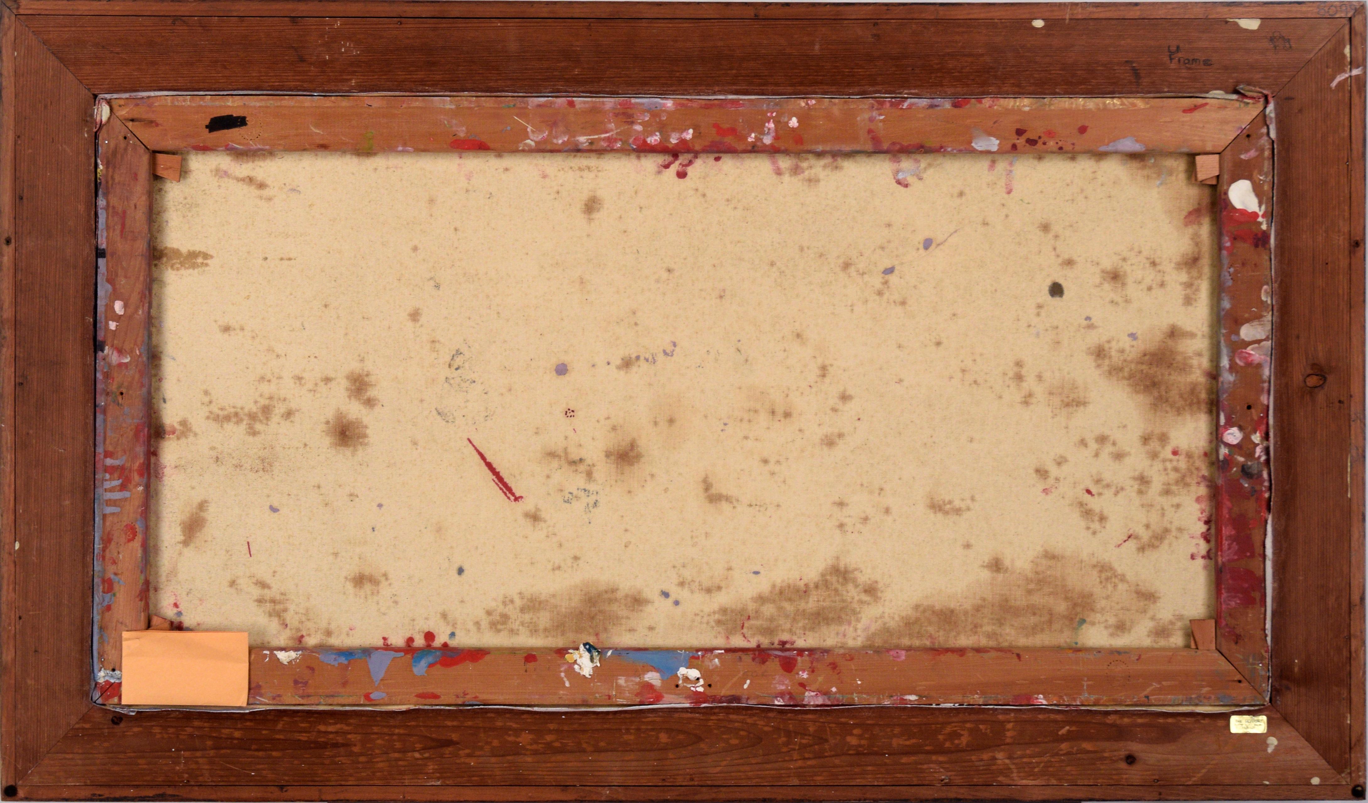 Grey and Tan Abstract Expressionist Texture Mid-Century Abstract by Peter Witwer For Sale 12