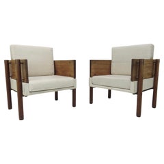 Architectural Pair of Chairs