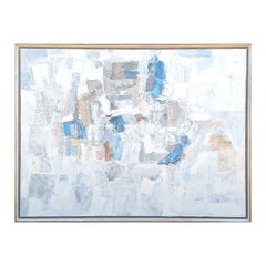 "Heavenly Prayer" Large Contemporary Pastel Toned Gestural Abstract Painting