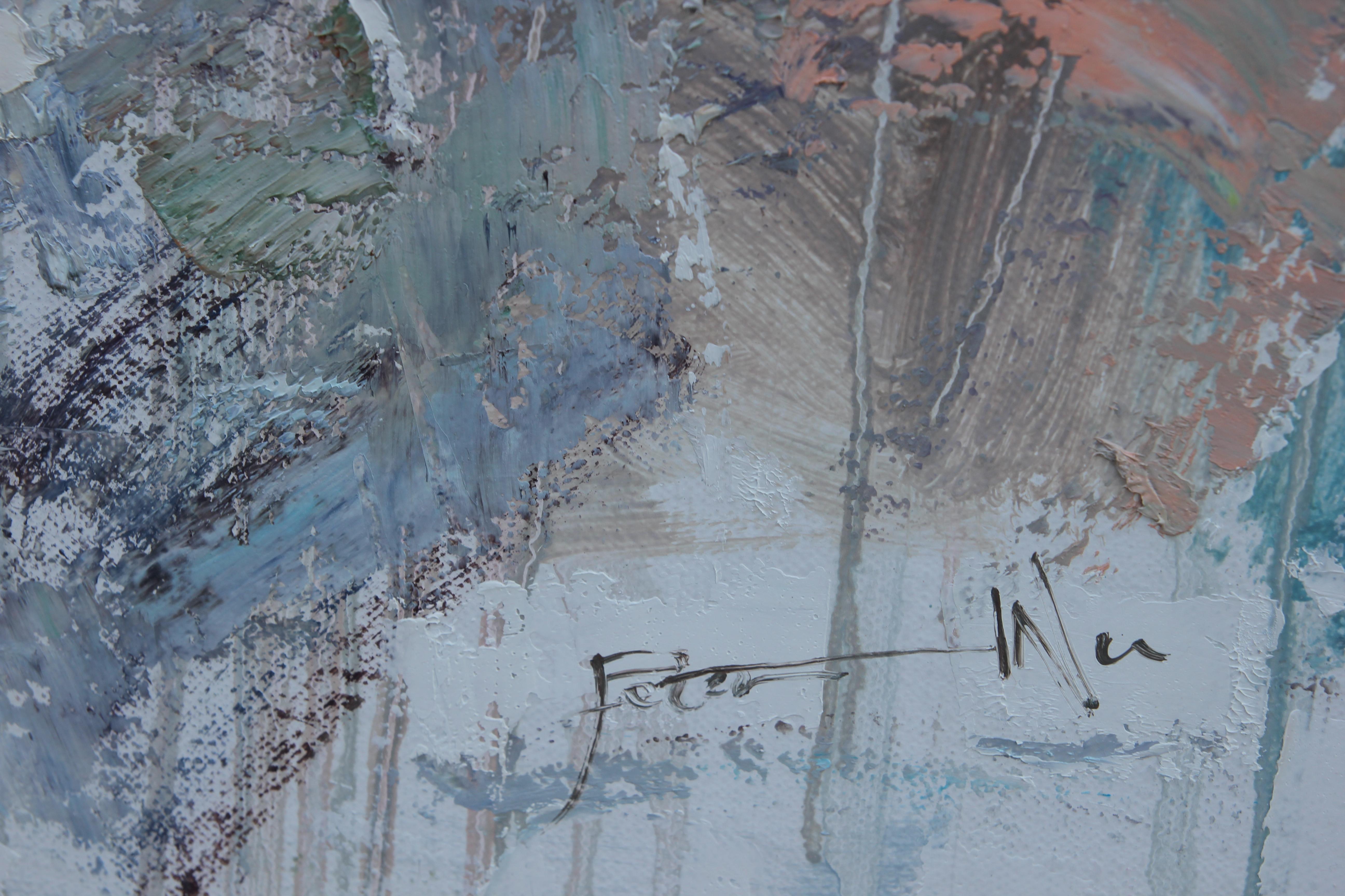 “Joyous Prayer” Large Abstract Pastel Contemporary Color Block Painting 1