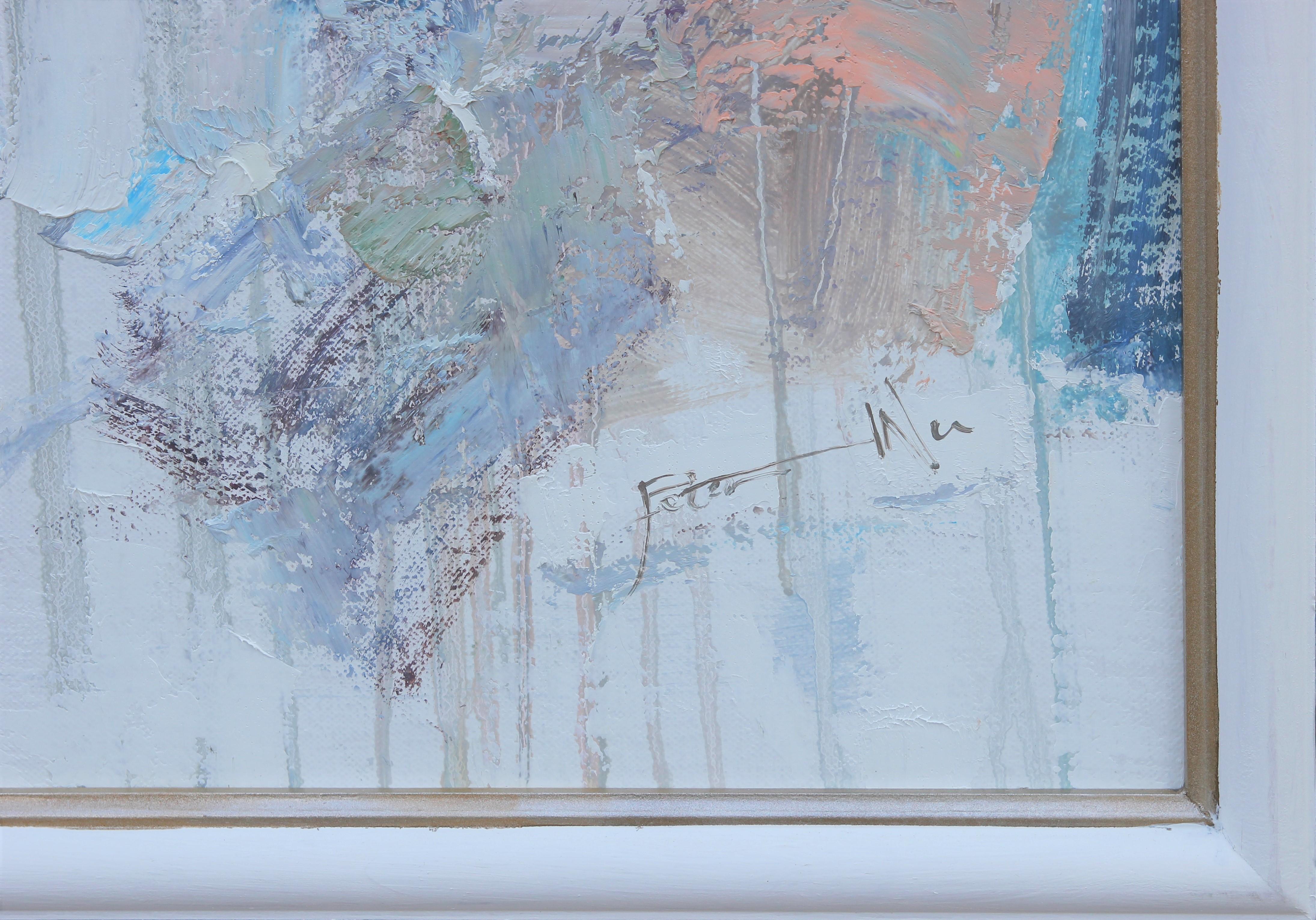 “Joyous Prayer” Large Abstract Pastel Contemporary Color Block Painting 2