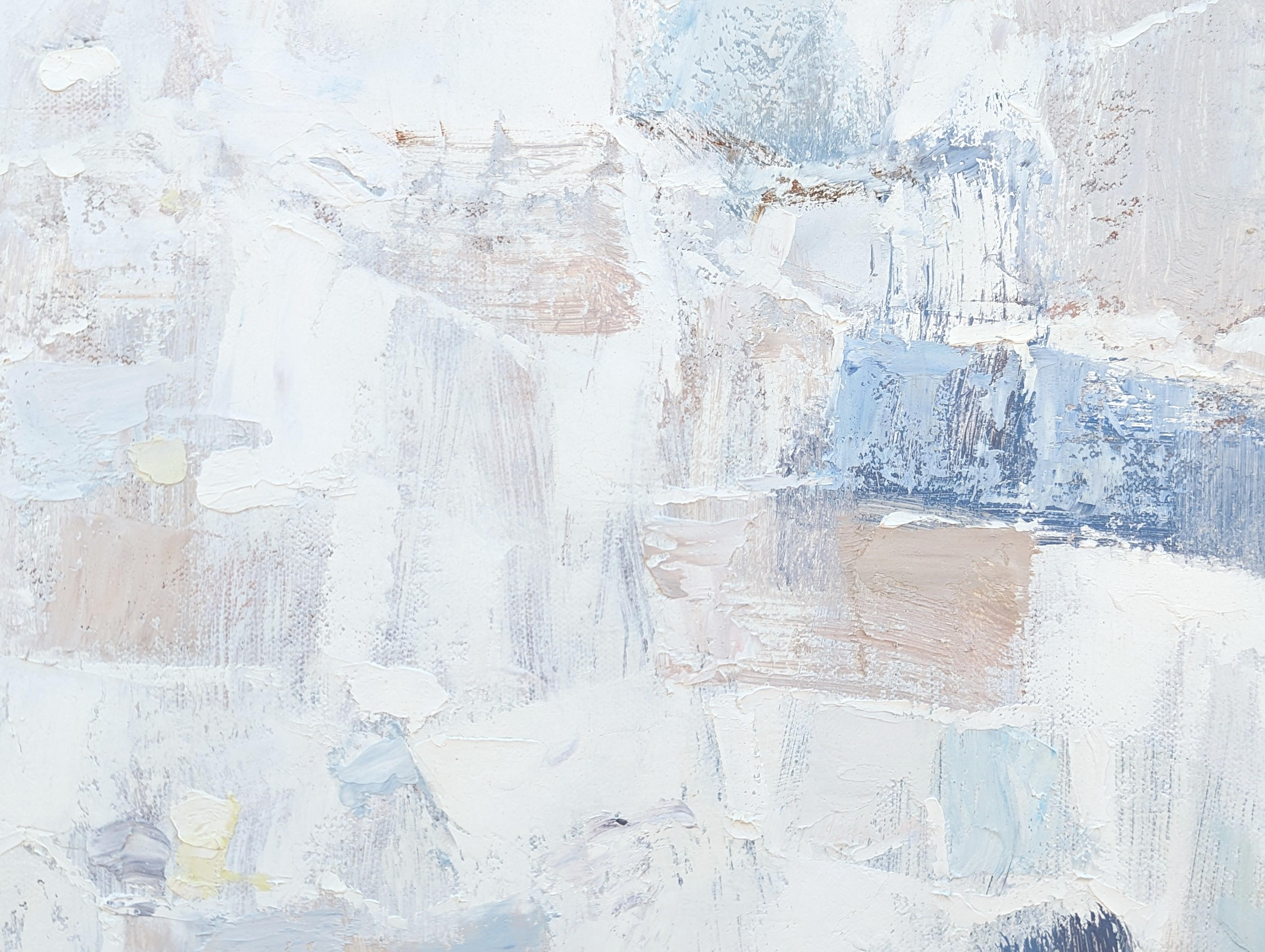 « Prayer on the Mount », grande peinture abstraite contemporaine aux tons pastel en vente 5