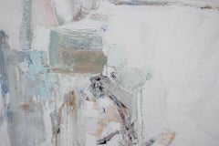 "The Voice of the Holy Spirit" Large Pastel Toned Abstract Gestural Oil Painting