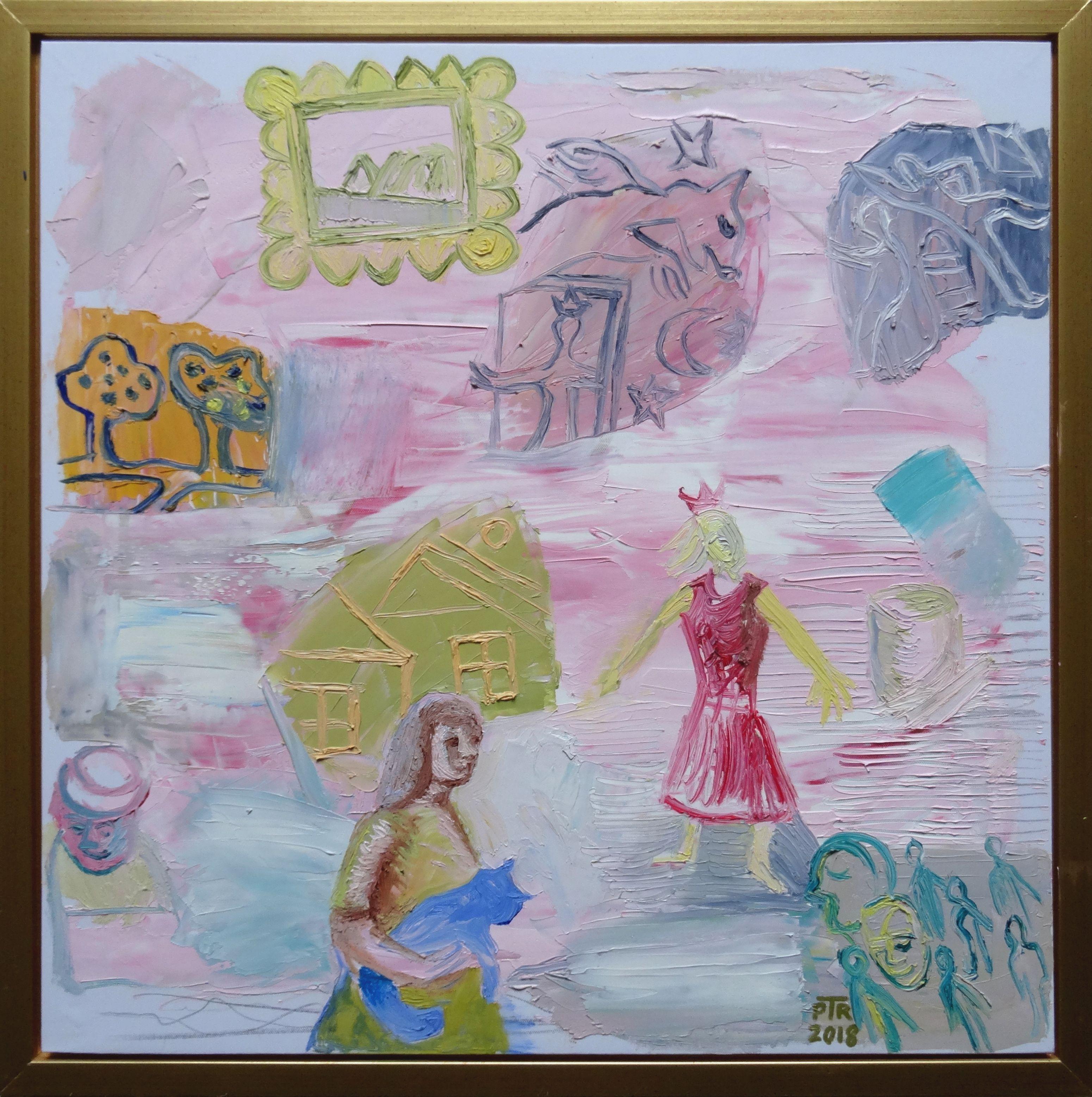 Princess dream. 2018. Oil on canvas, 55x55 cm