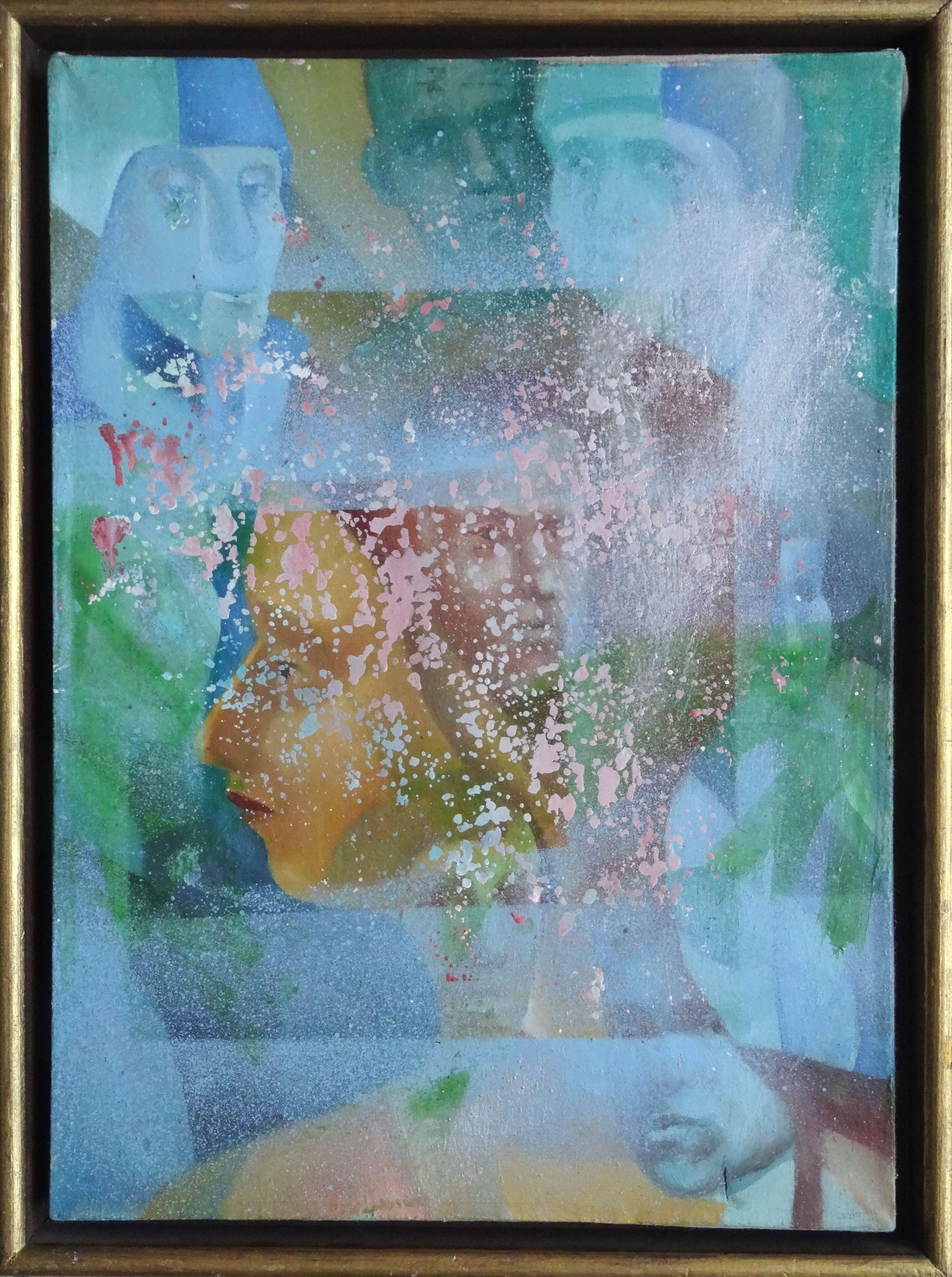 Renaissance. 2001, canvas, oil, 40.5x29.5 cm - Painting by Peteris Taukulis