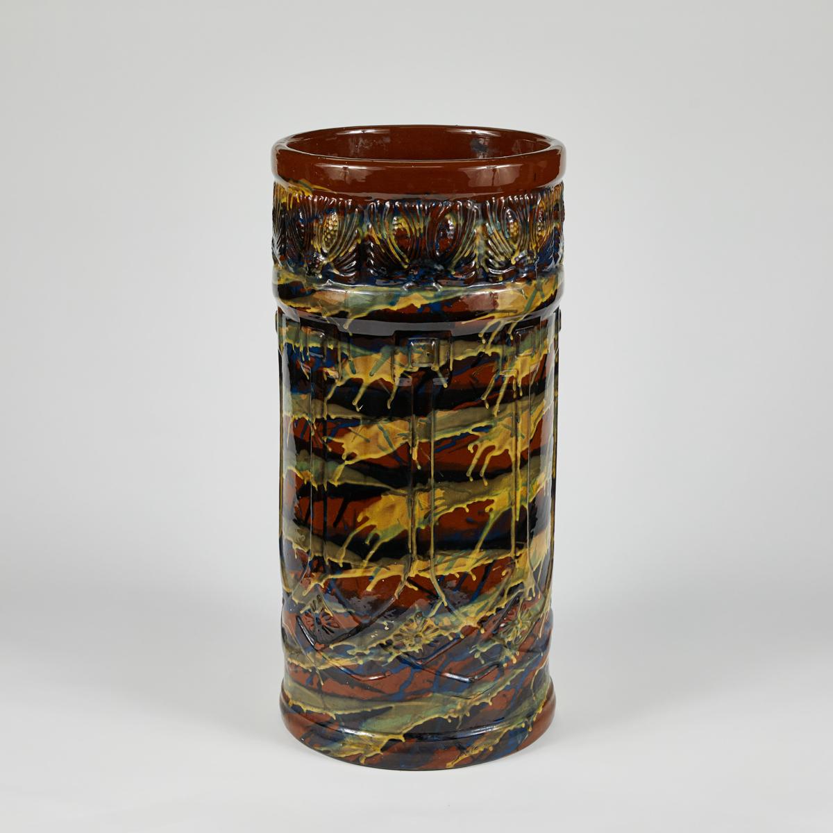 Peters and Reed glazed pottery vase.