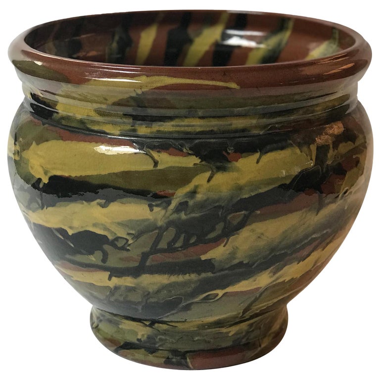 Peters and Reed Glazed Pottery Vase For Sale at 1stdibs