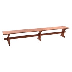 Vintage Petersen Antiques Long Bench Made of Recycled Scandinavian Hardwood, 1970s