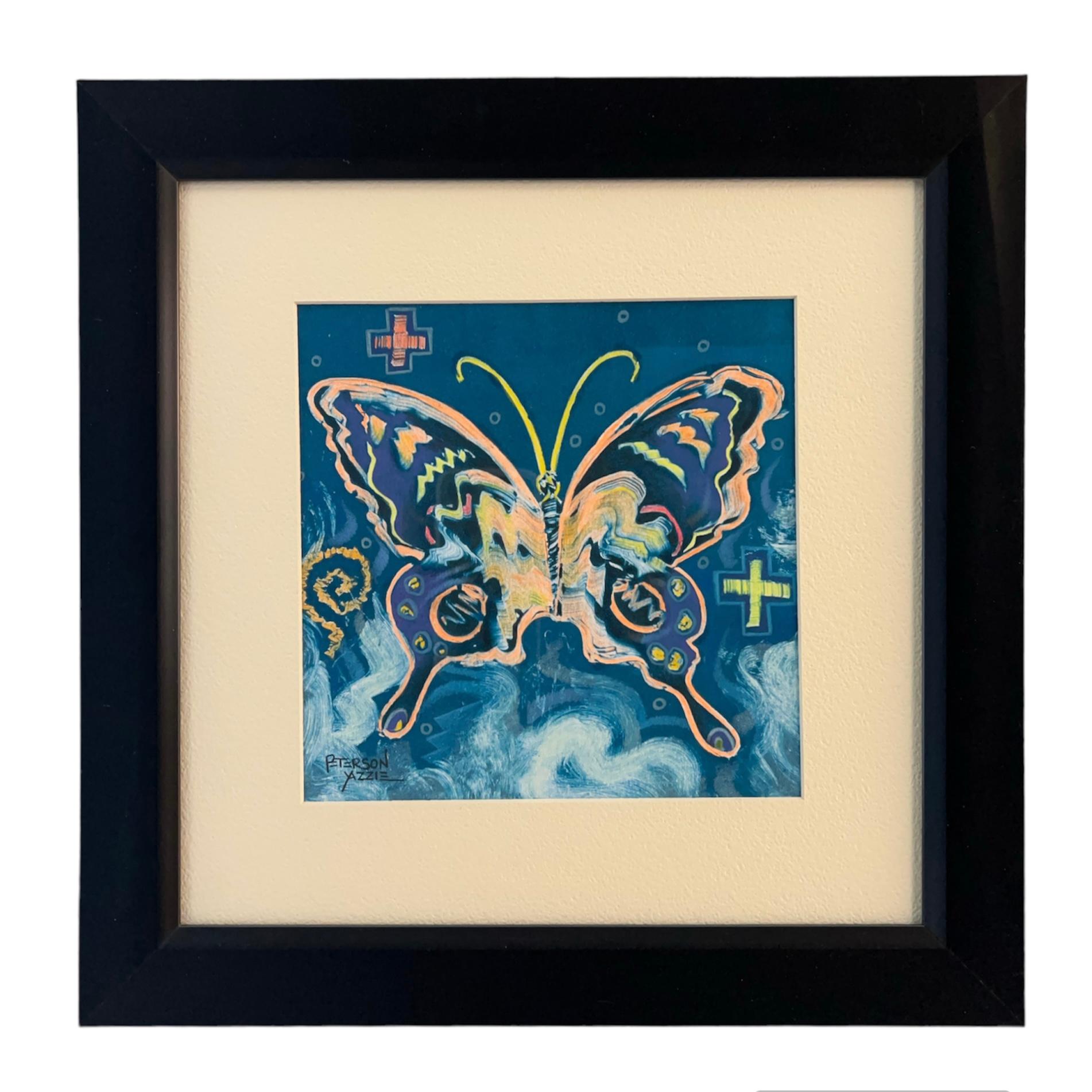 Butterfly - Mixed Media Art by Peterson Yazzie