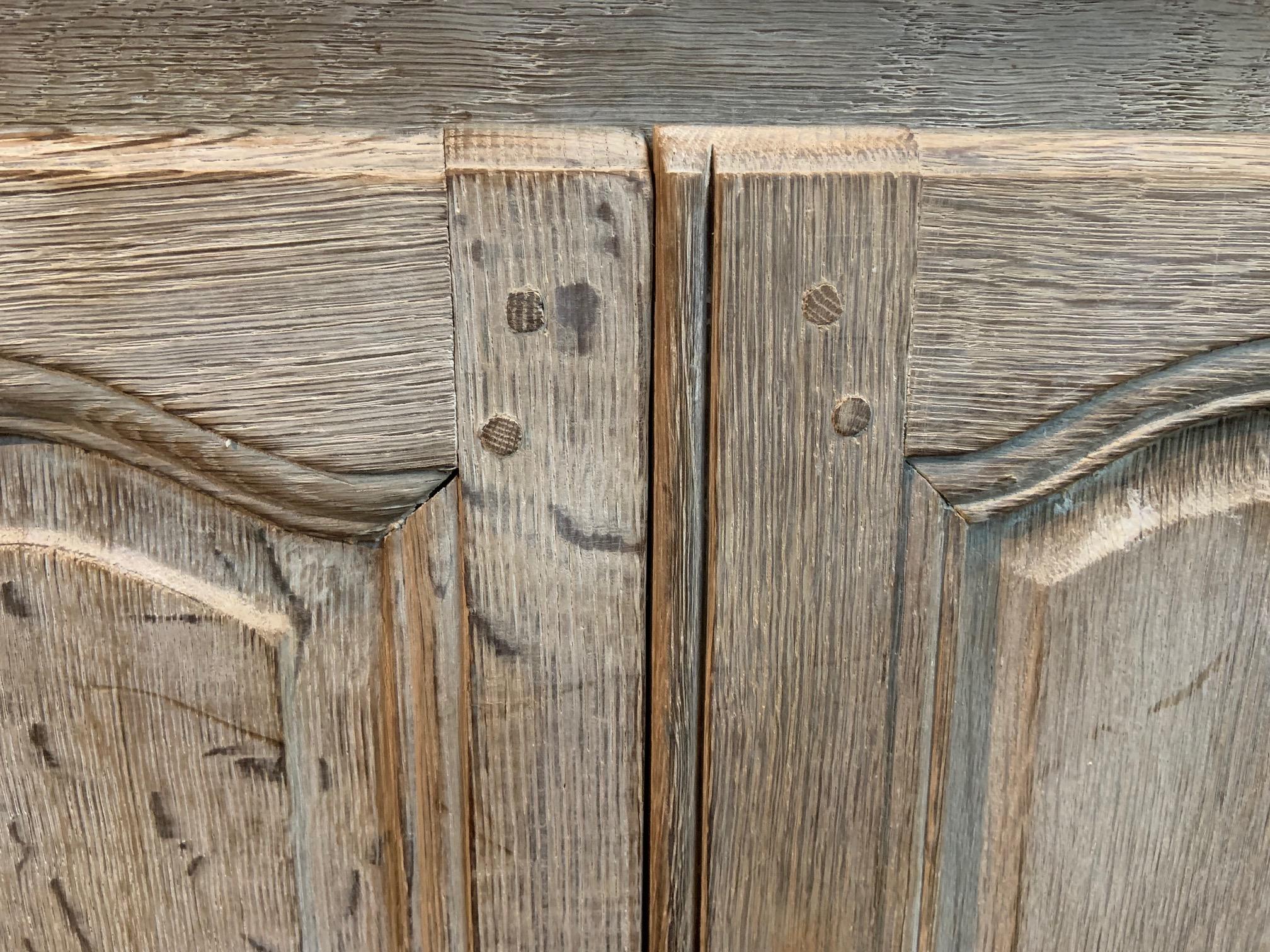 Bleached Petit 19th Century Provencal Buffet, Side Cabinet 