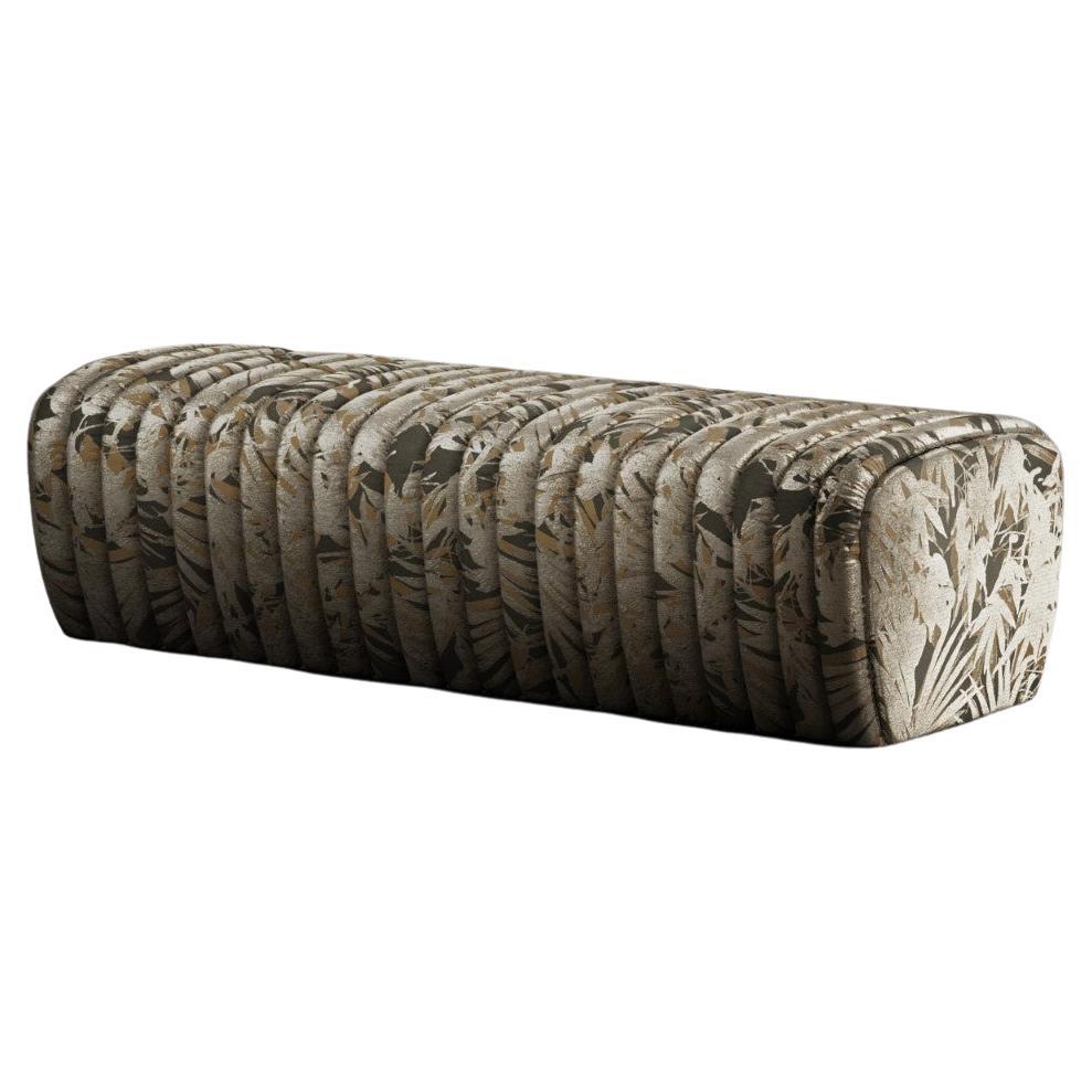 Petit Arrêt Bench Java Textured and Shiny Fabric