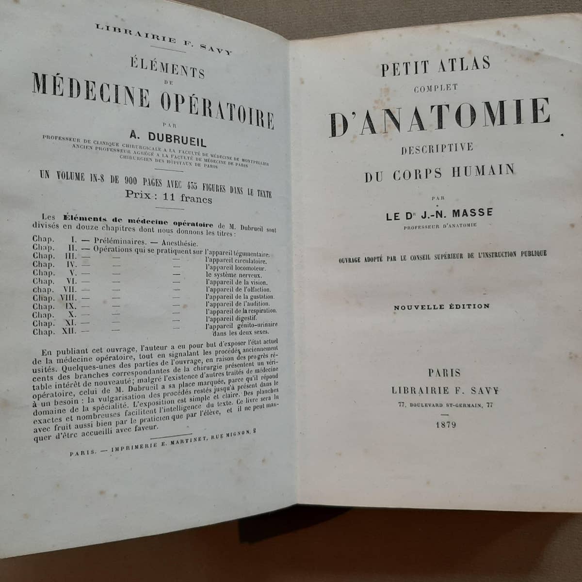 Petit Atlas Complet d'Anatomie Descriptive Du Corps Humain, 1879
