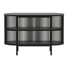 Petit Bastone Sideboard in Black with Doors by Poiat