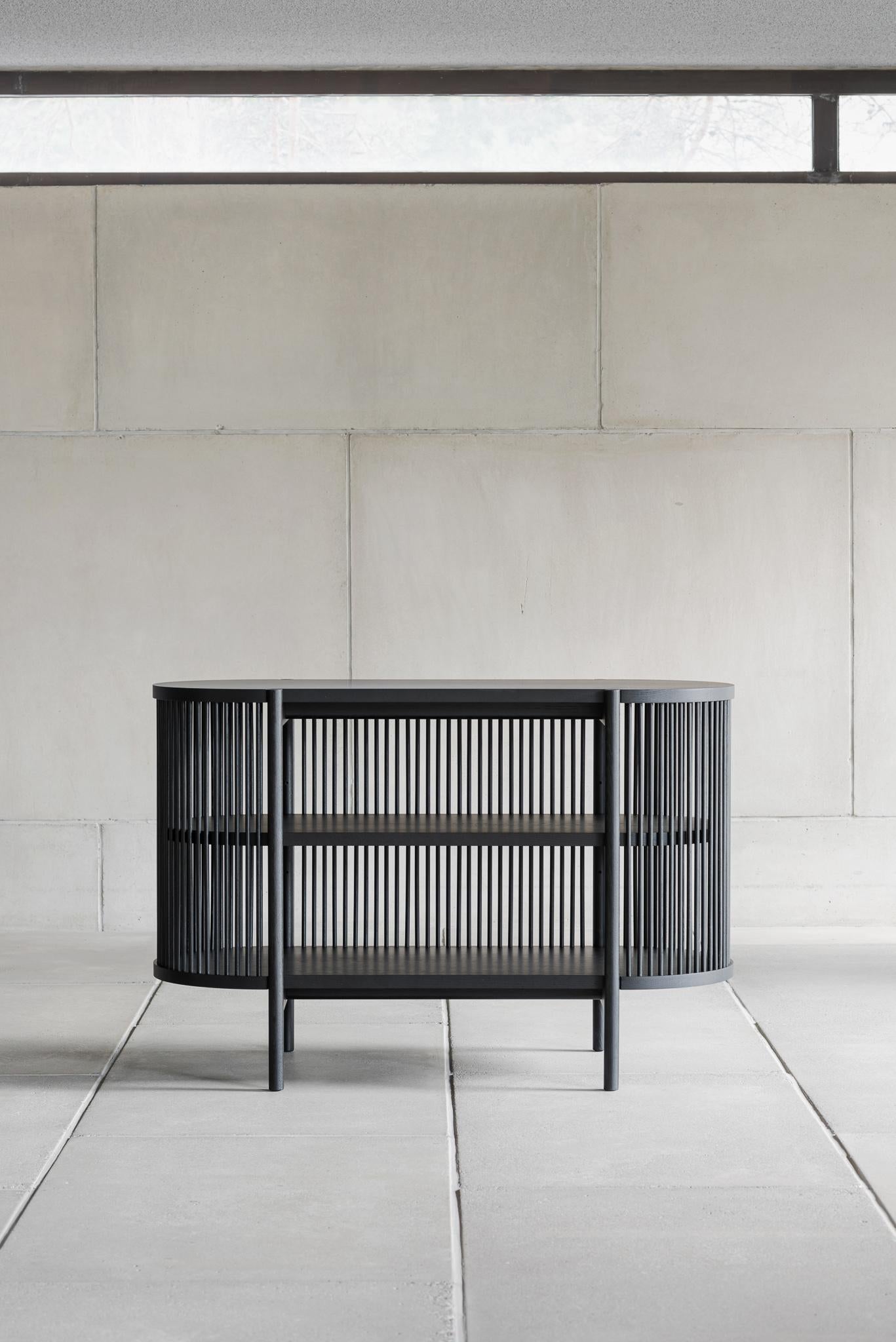 The Petit Bastone sideboard is a new addition to the Bastone case piece collection. It is designed by the master cabinet maker and designer Antrei Hartikainen for Poiat.

Somewhere on the boundary of art and design, the collection showcases the