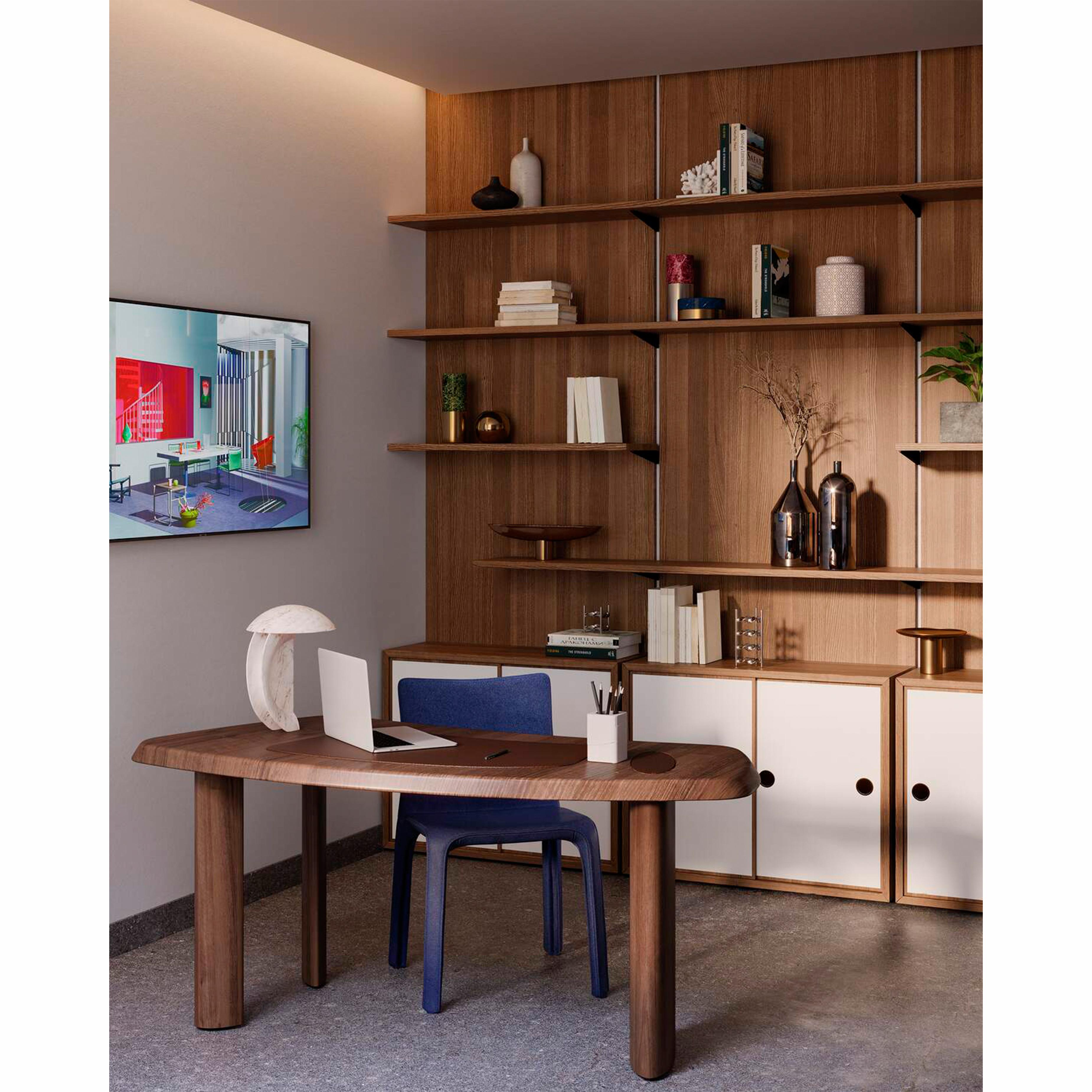 Wood Petit Bureau en forme de libre PRO, by Charlotte Perriand for Cassina For Sale