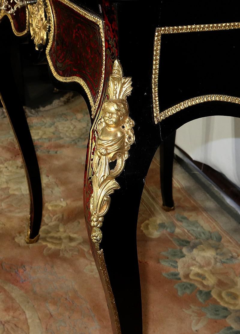 Small Cabinet in Boulle Marquetry, Napoleon III period – Mid-19th century For Sale 6