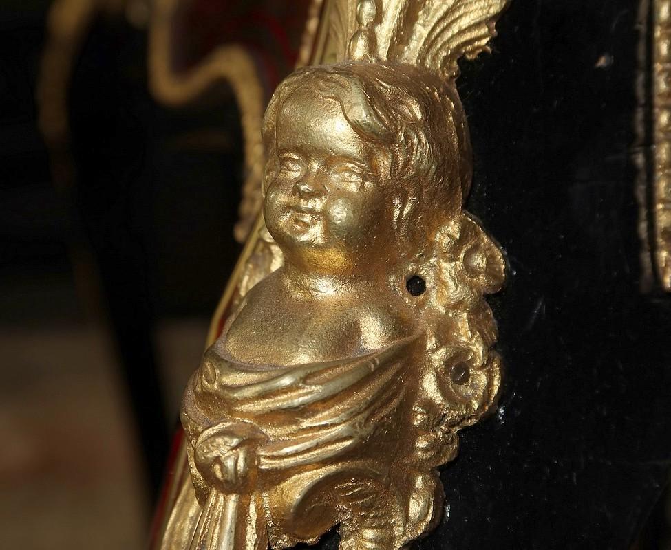 Small Cabinet in Boulle Marquetry, Napoleon III period – Mid-19th century For Sale 7