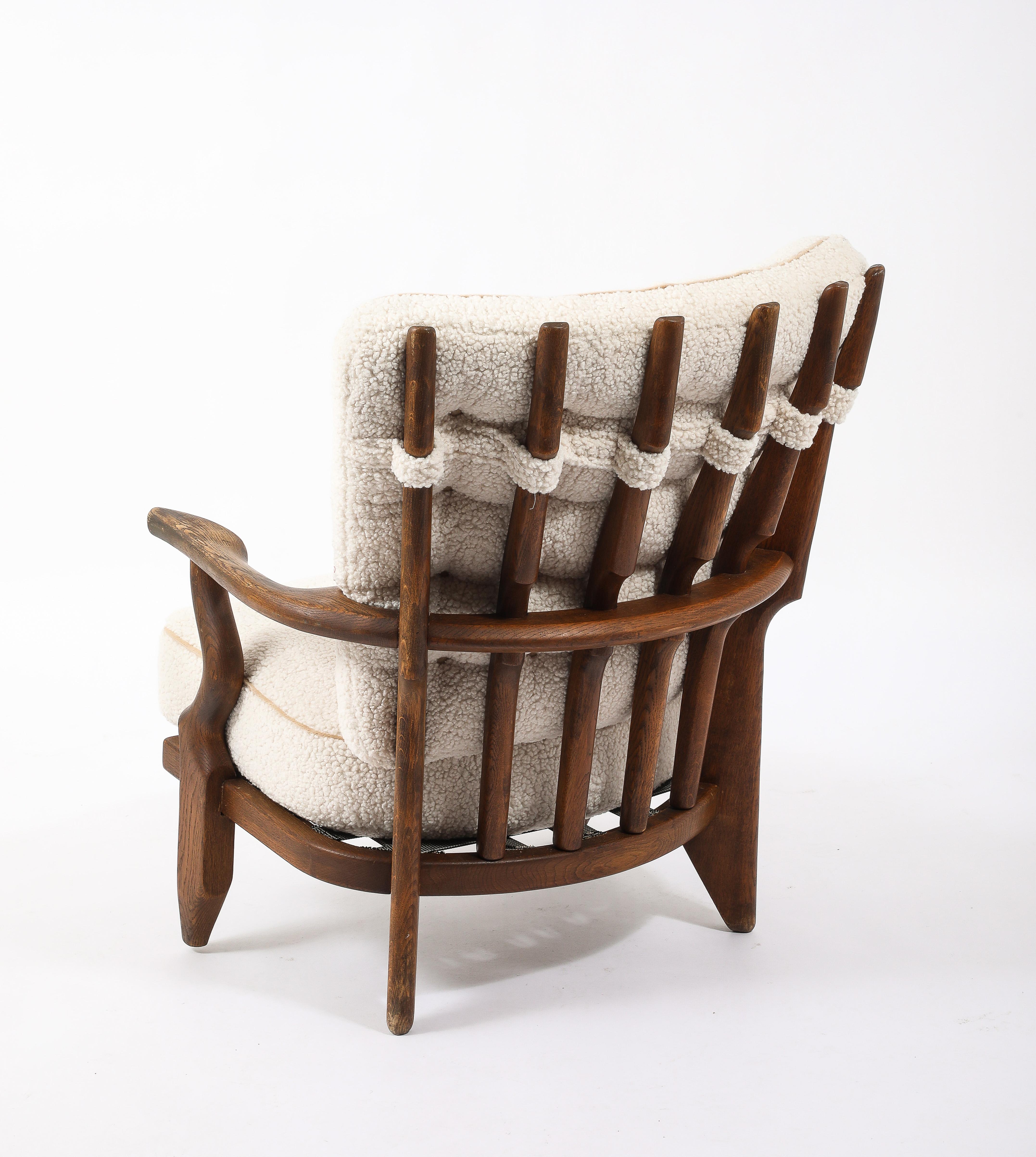 Upholstery Petit Confort by Guilerme & Chambron, France 1950's For Sale