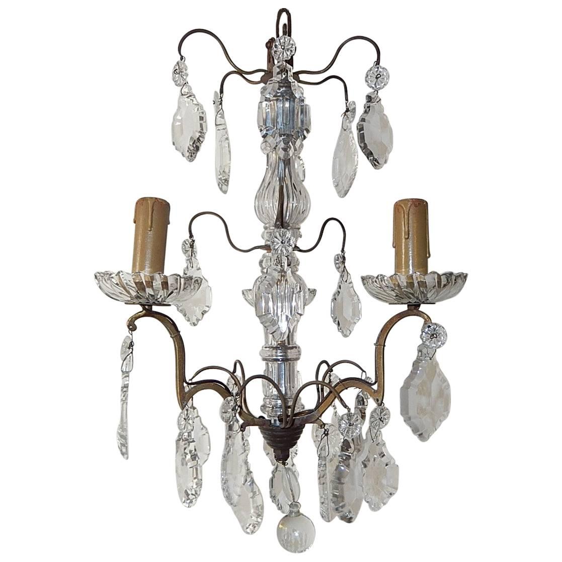 Petit Crystal Murano Glass Chandelier, circa 1900