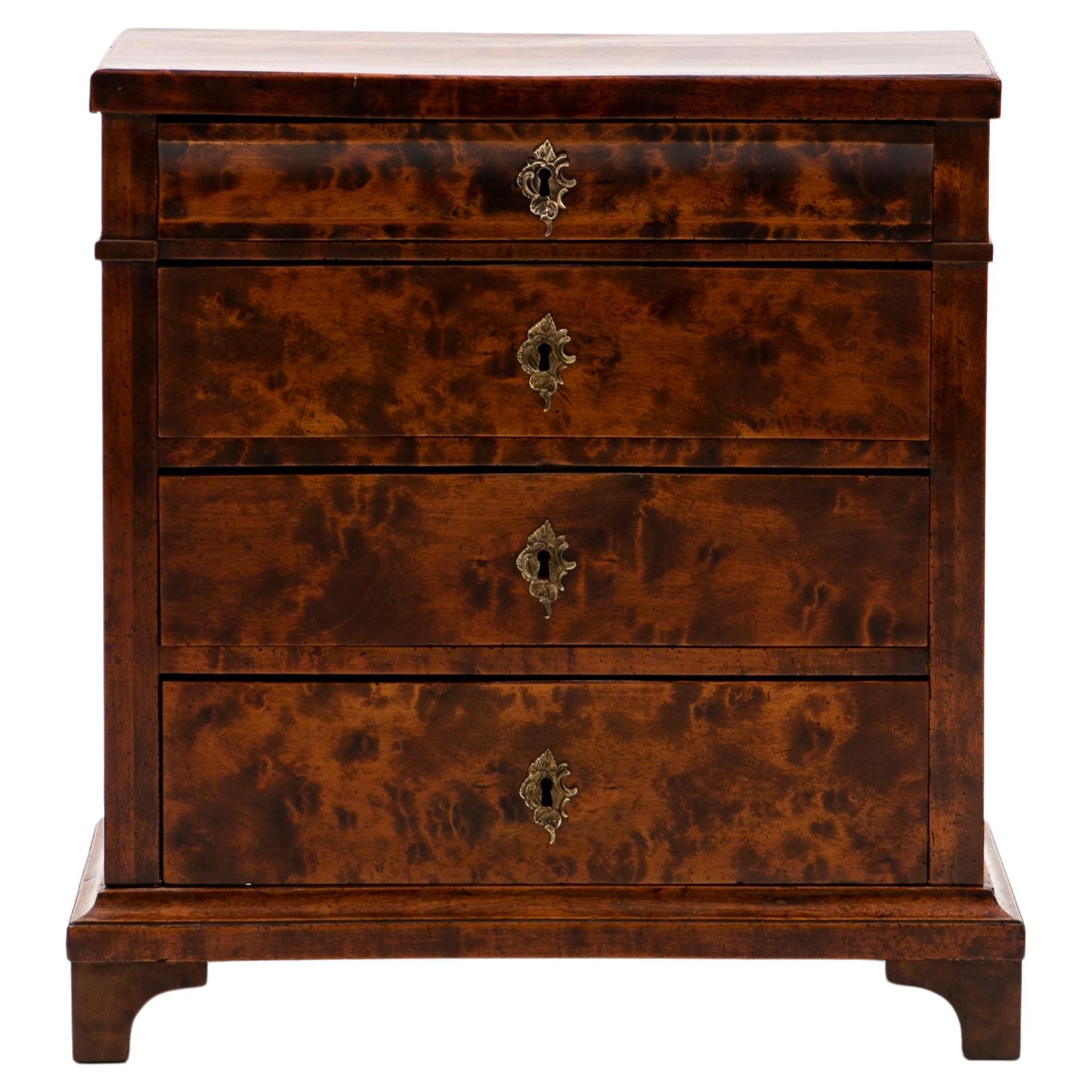 Petit Danish Late Empire Antique Chest of Drawers