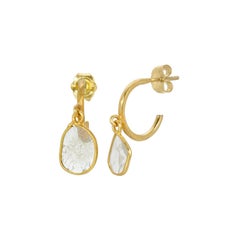 Petit Ethereal Ice Diamond Hoop Earrings