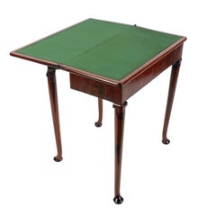 Petit  18th Century George II Mahogany Card Table