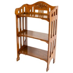 Antique Petit Oak Art Nouveau Shelf / Étagère