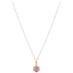 Petit Ruby Diamond Pendant Necklace