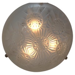 Petit Sabin Style Sea Urchin design Art Deco Pendant Chandelier