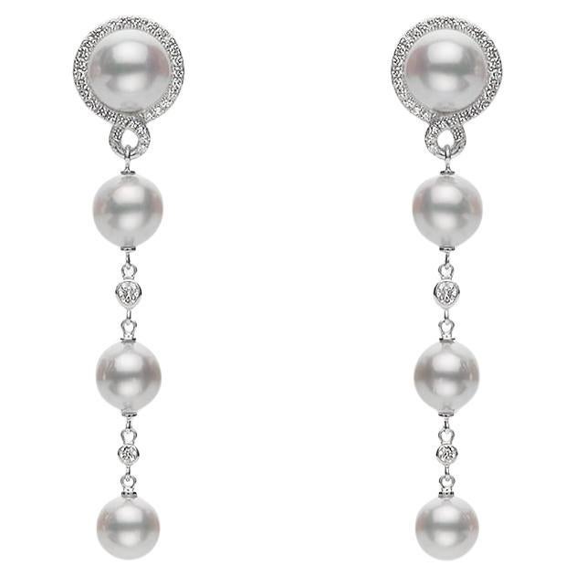 Petit Soleil Akoya Cultured Pearl Drop Earrings MEA10001ADXWV001