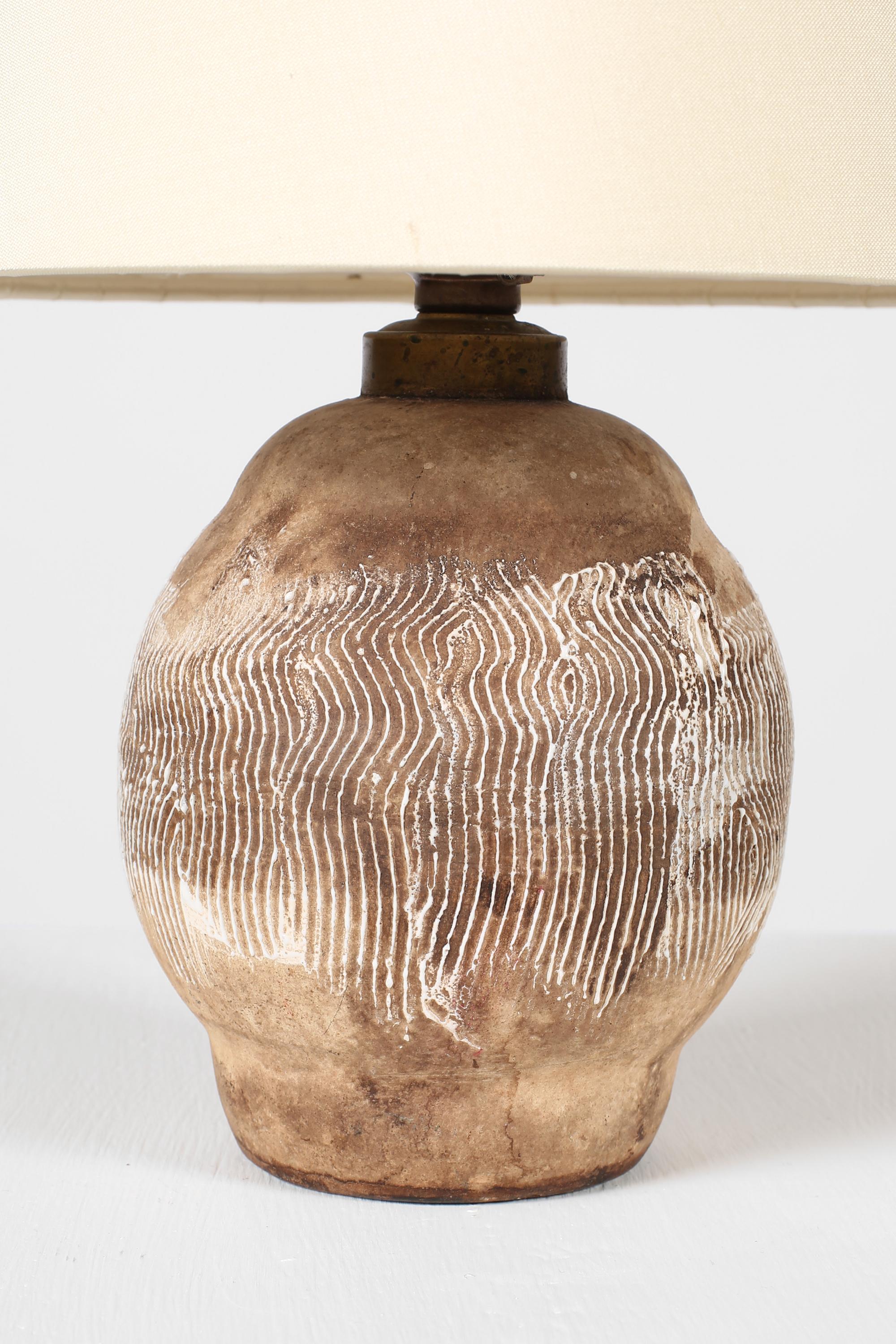 Petit Table Lamp in the manner of Jean Besnard In Good Condition In London, GB