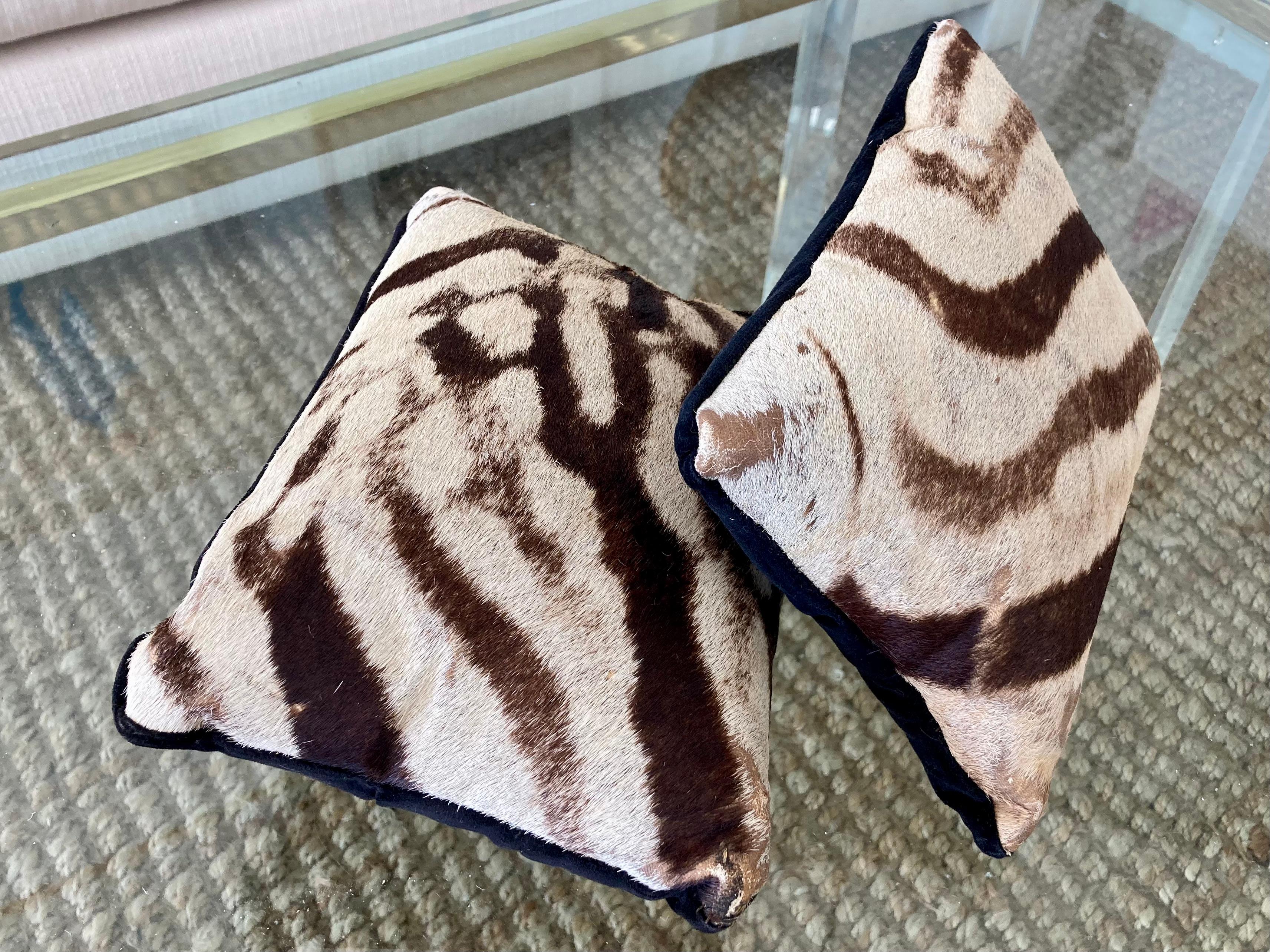 Other Petit Zebra Pillows, a Pair