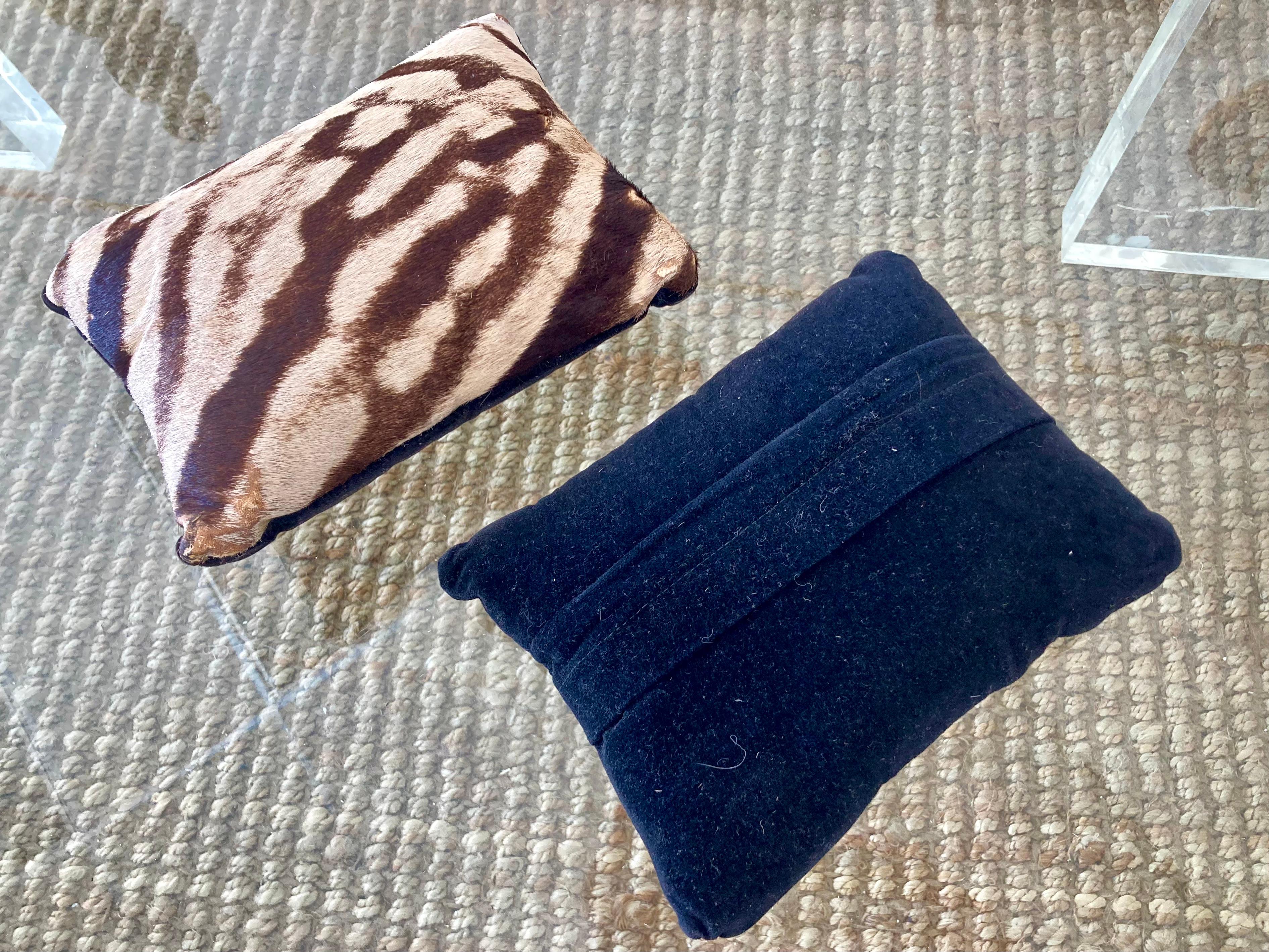 Petit Zebra Pillows, a Pair 1