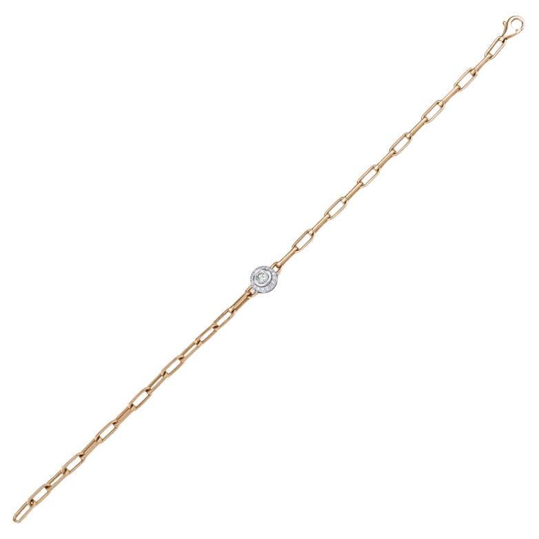 0.35ct Diamond Chain Link Bracelet For Sale