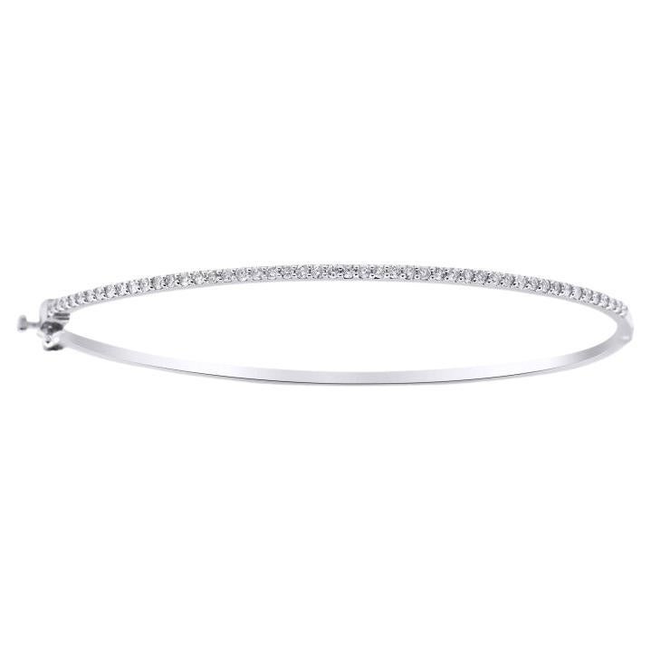0.55ct Diamond And Solid Gold Bracelet For Sale