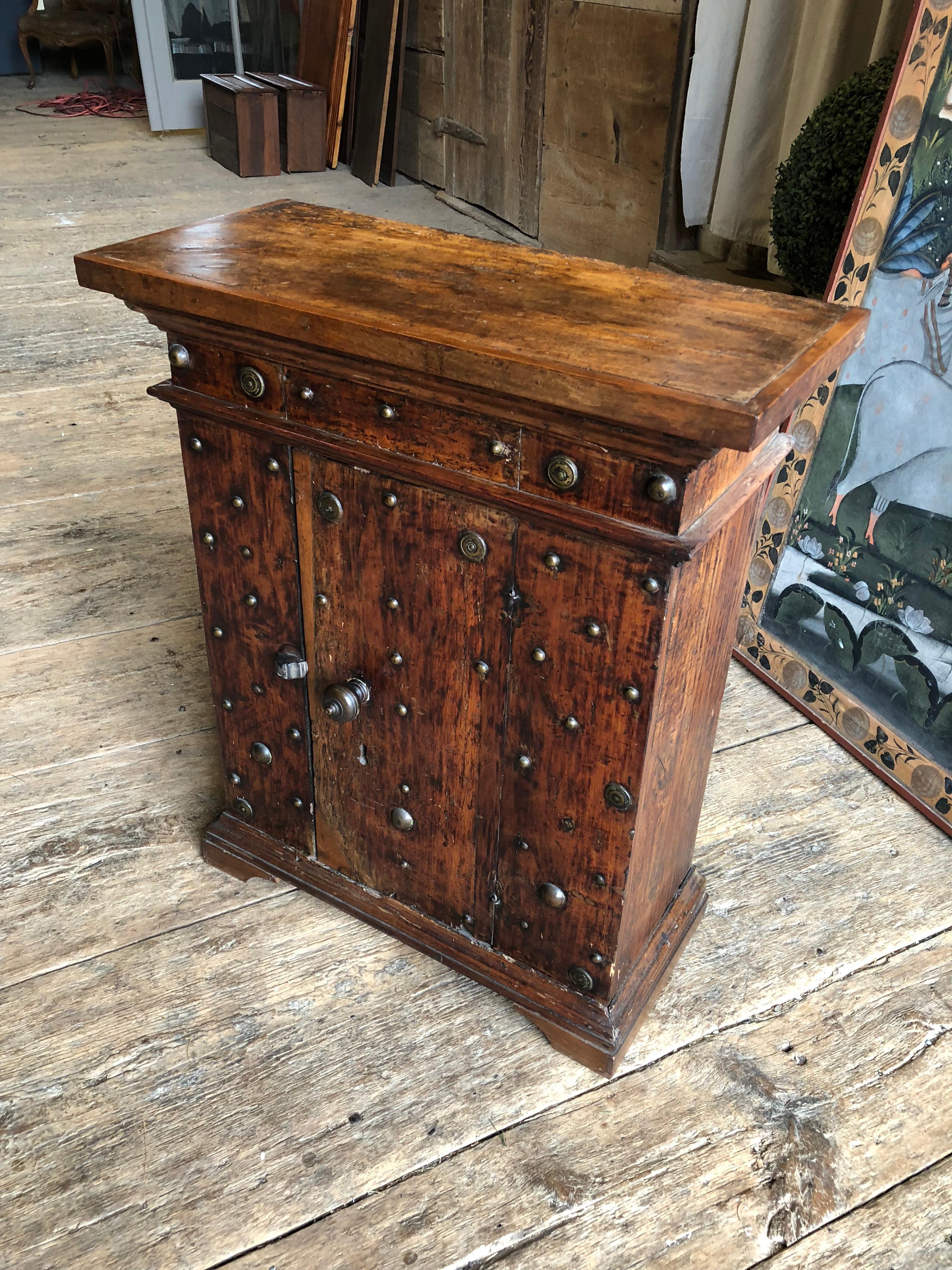 18th Century and Earlier Petite 17th Century Italian Console Cabinet