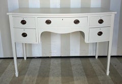 Petite 19th century English sideboard in The Fabulous Things Sand Burlap Finish