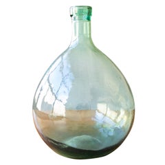 Petite 19th Century French Glass Wine Demijohn