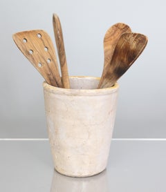 Petite 19th Century Gray Glazed Pot from Naples